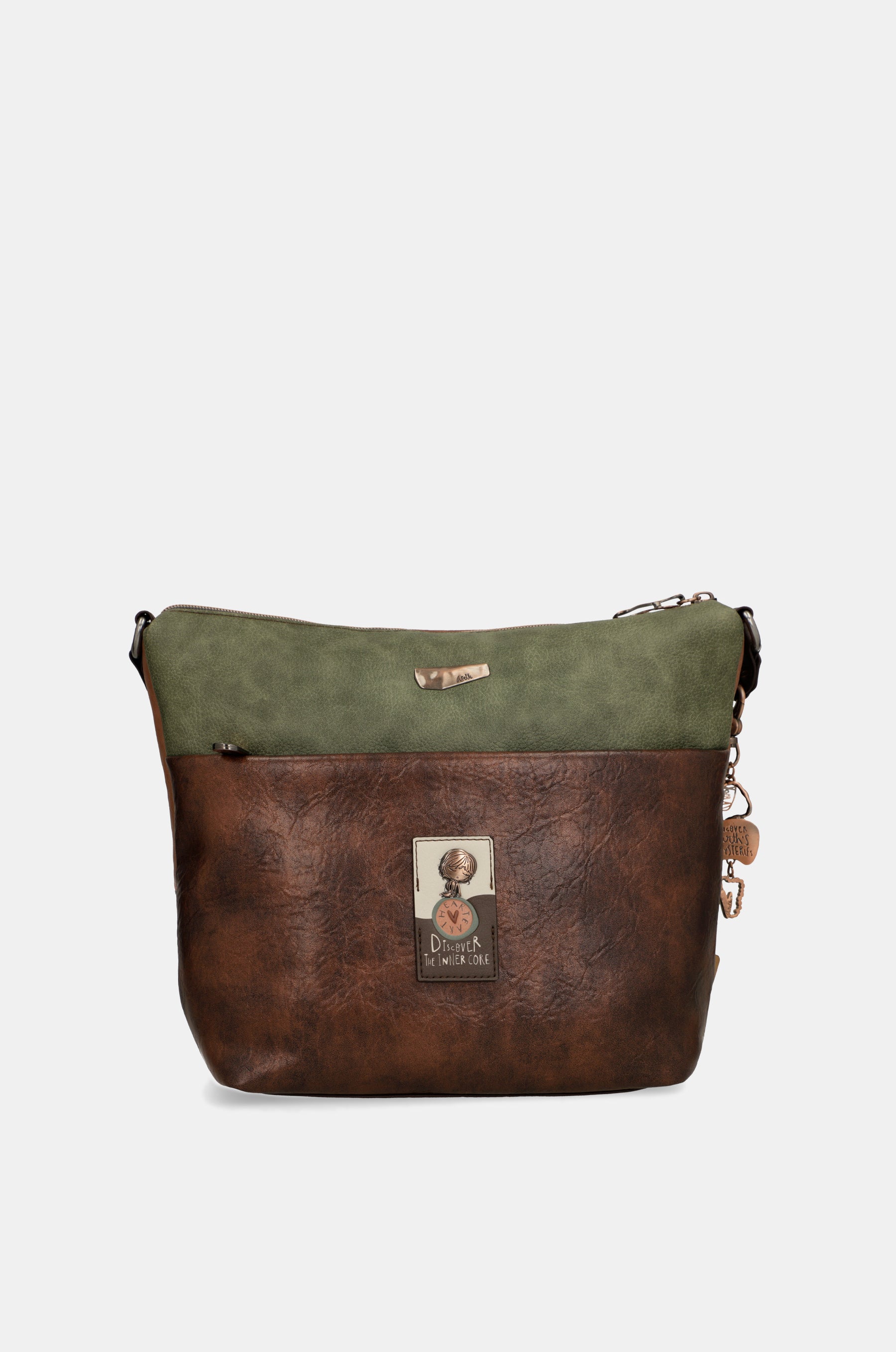 Borsa a tracolla grande Outer con tasche
