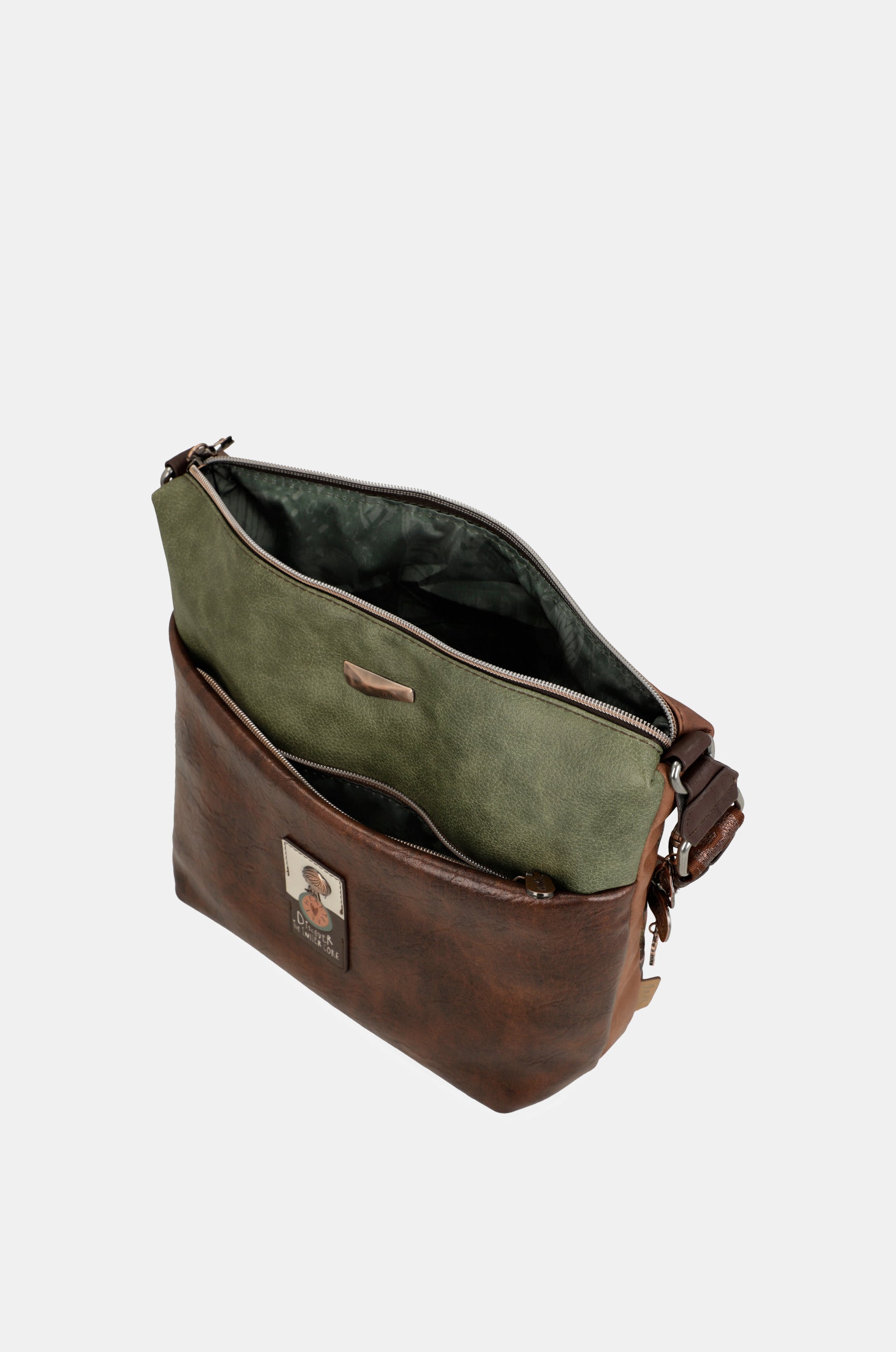 Borsa a tracolla grande Outer con tasche