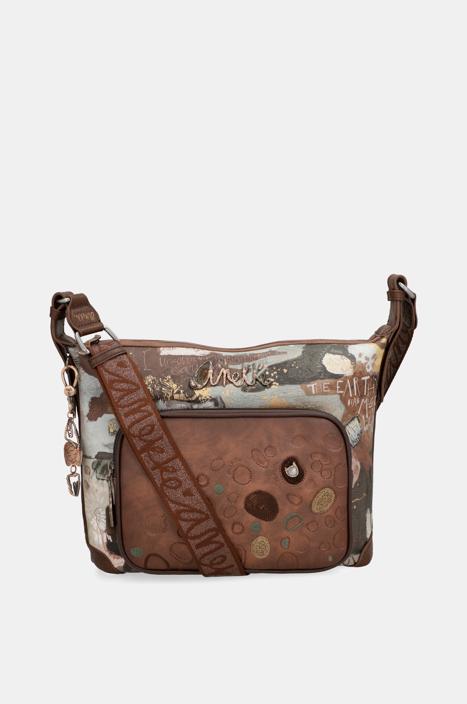 Borsa a tracolla grande Outer con tasche