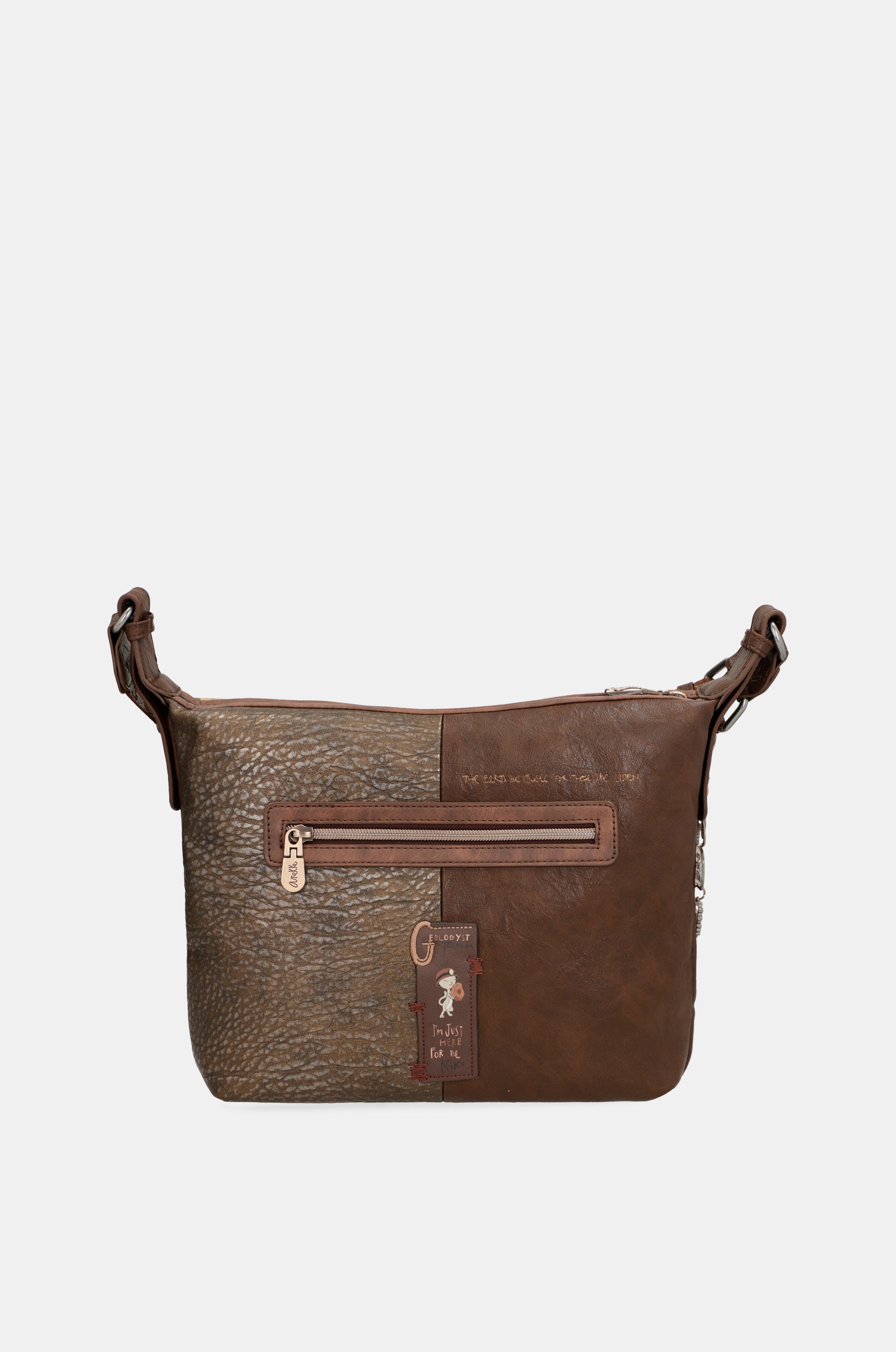 Borsa a tracolla grande Outer con tasche