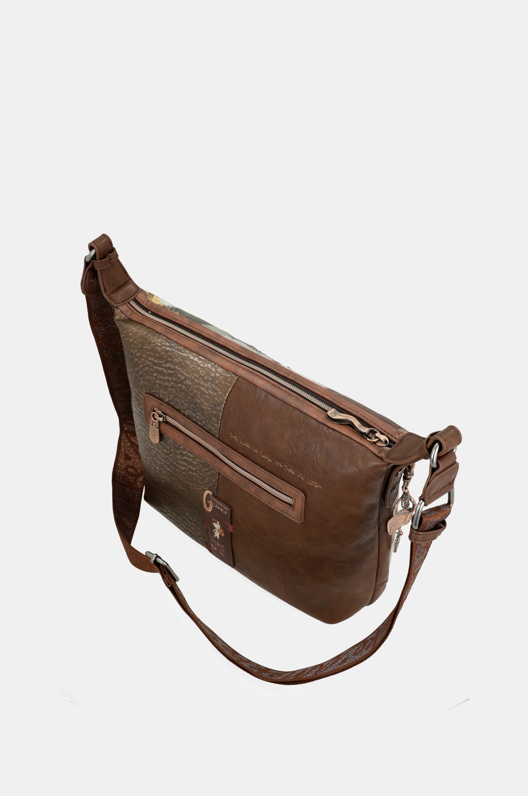 Borsa a tracolla grande Outer con tasche