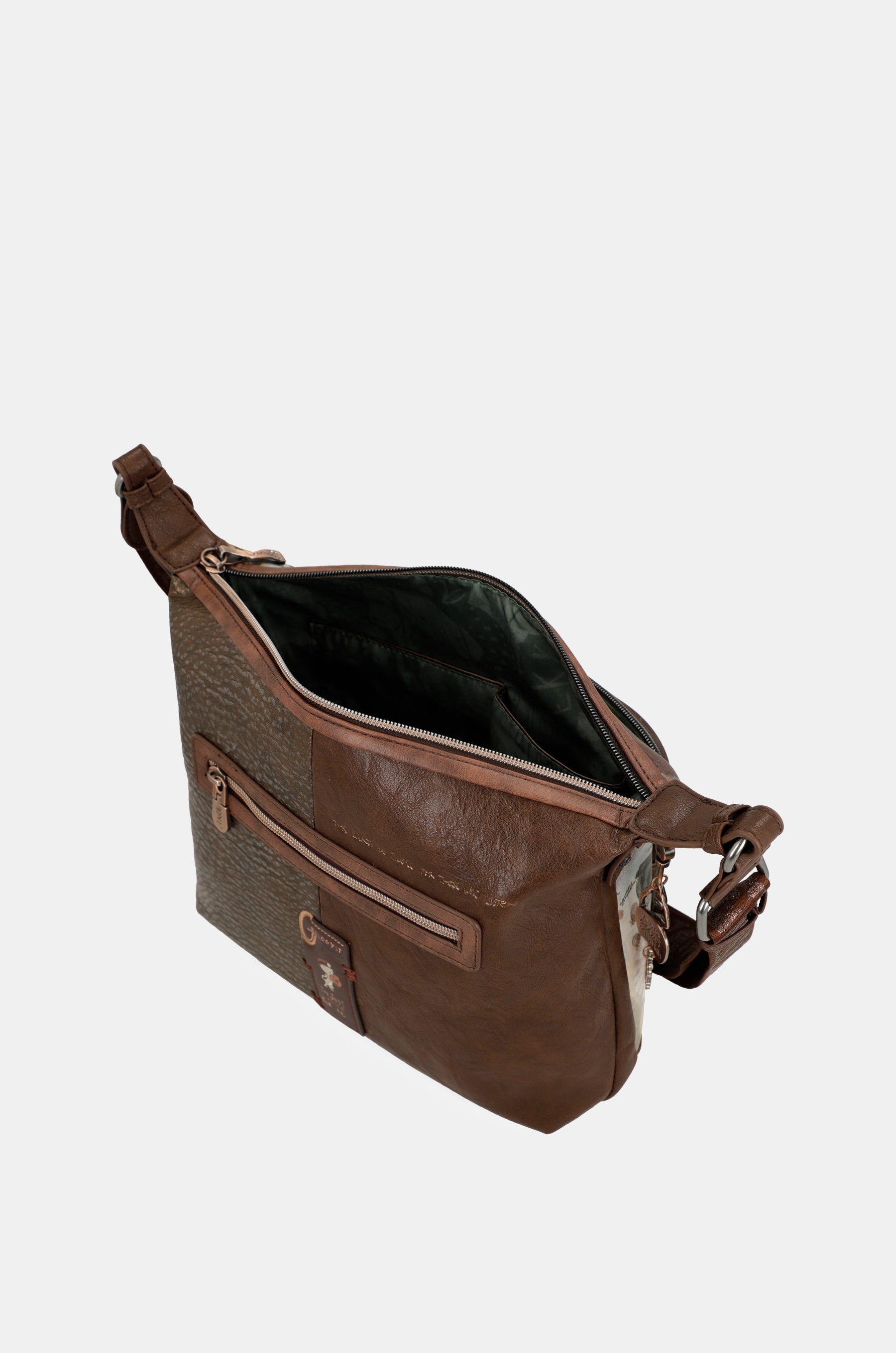 Borsa a tracolla grande Outer con tasche