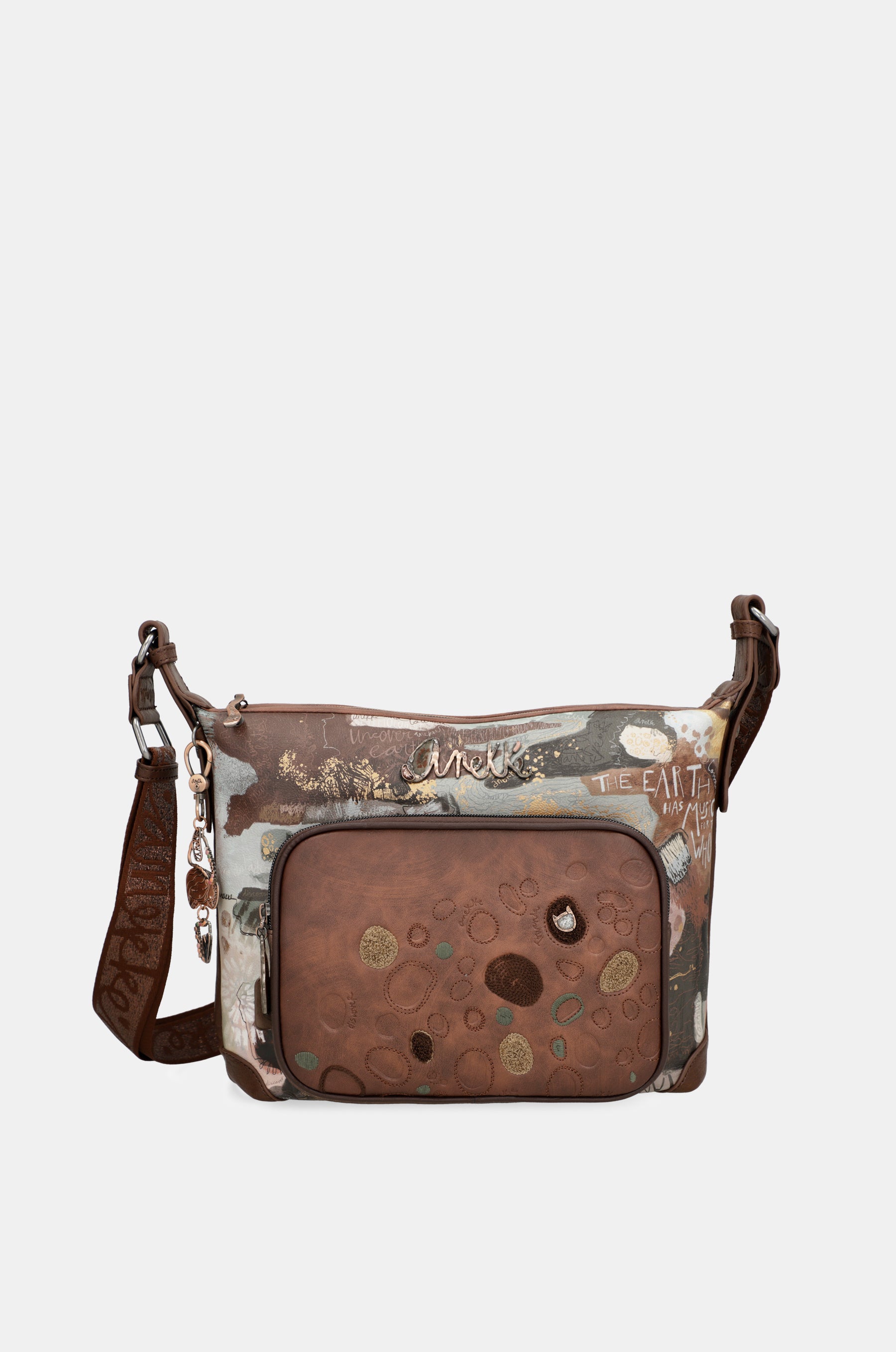 Borsa a tracolla grande Outer con tasche