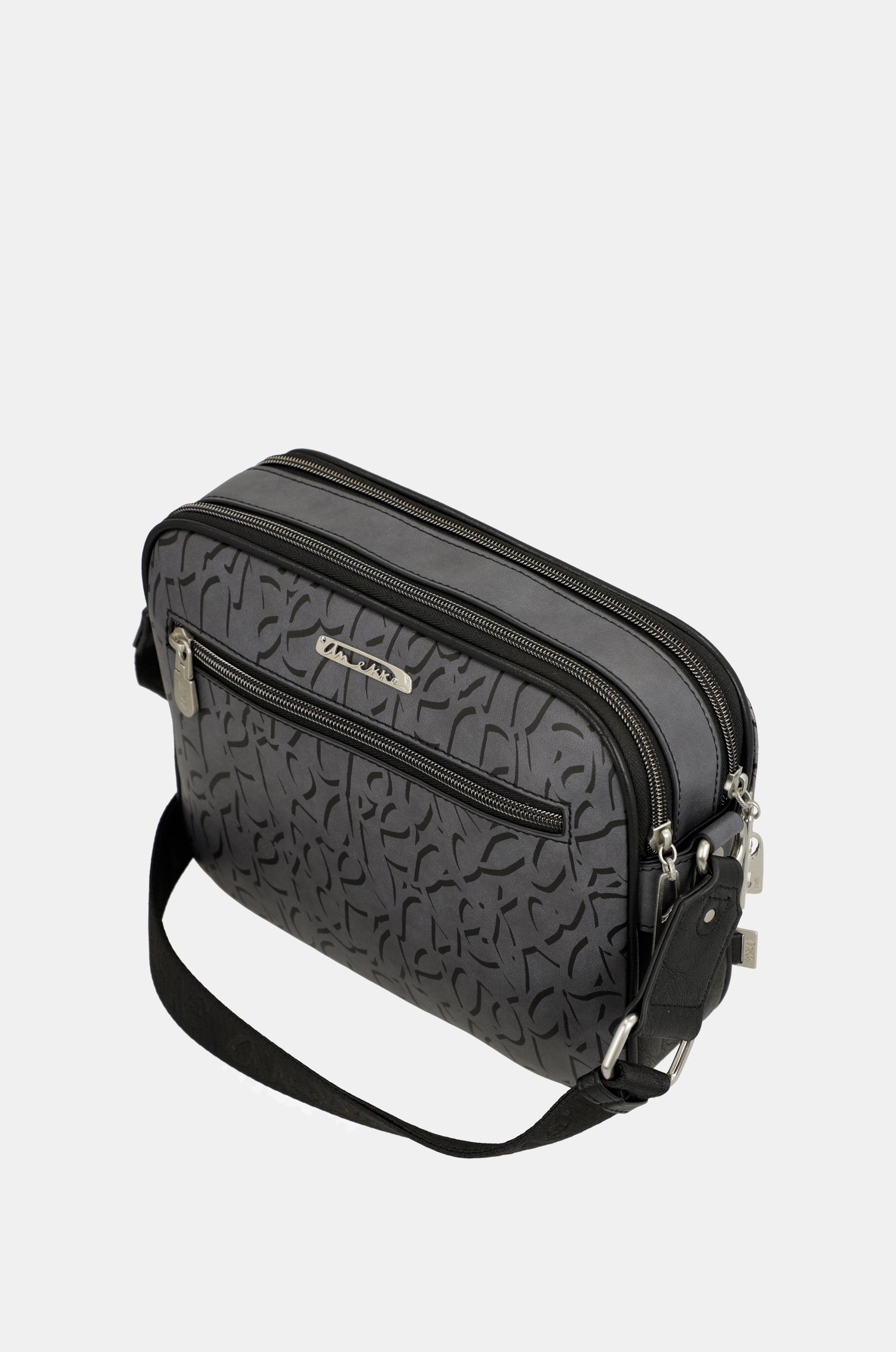 Borsa a tracolla media Crust con tasche