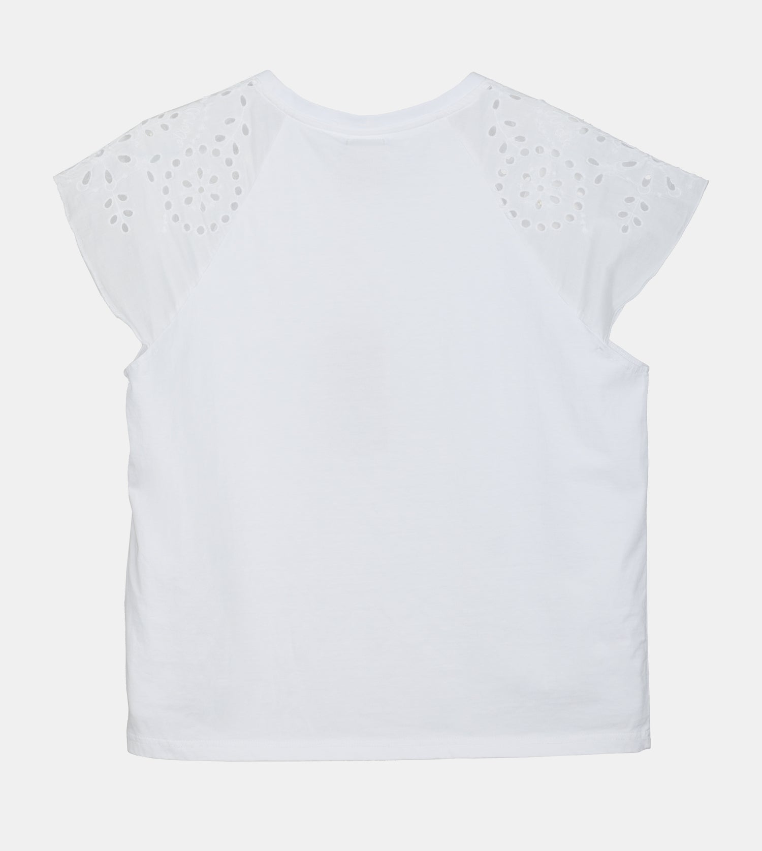 T-shirt bianca a maniche corte Anekke