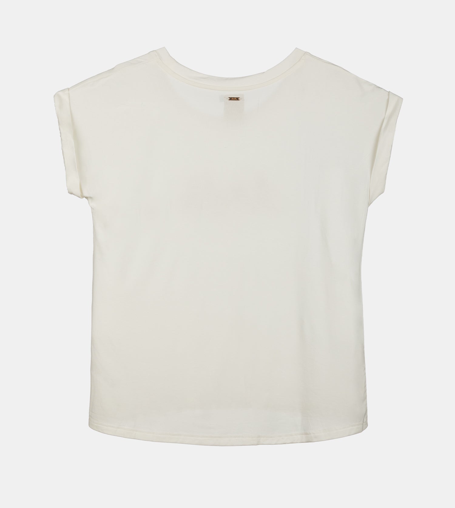 T-shirt bianca a maniche corte con logo