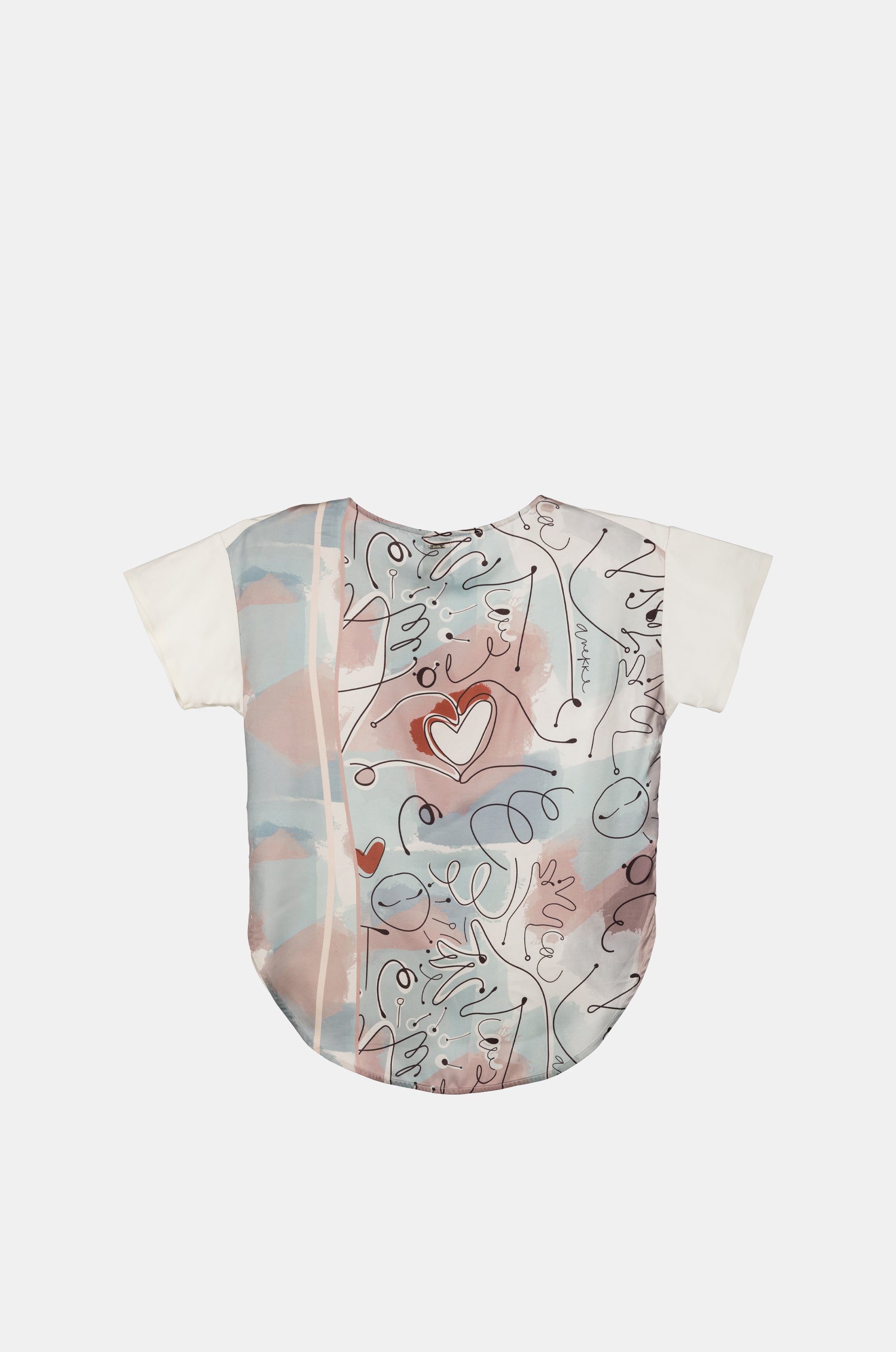 T-shirt stampata a maniche corte Alma