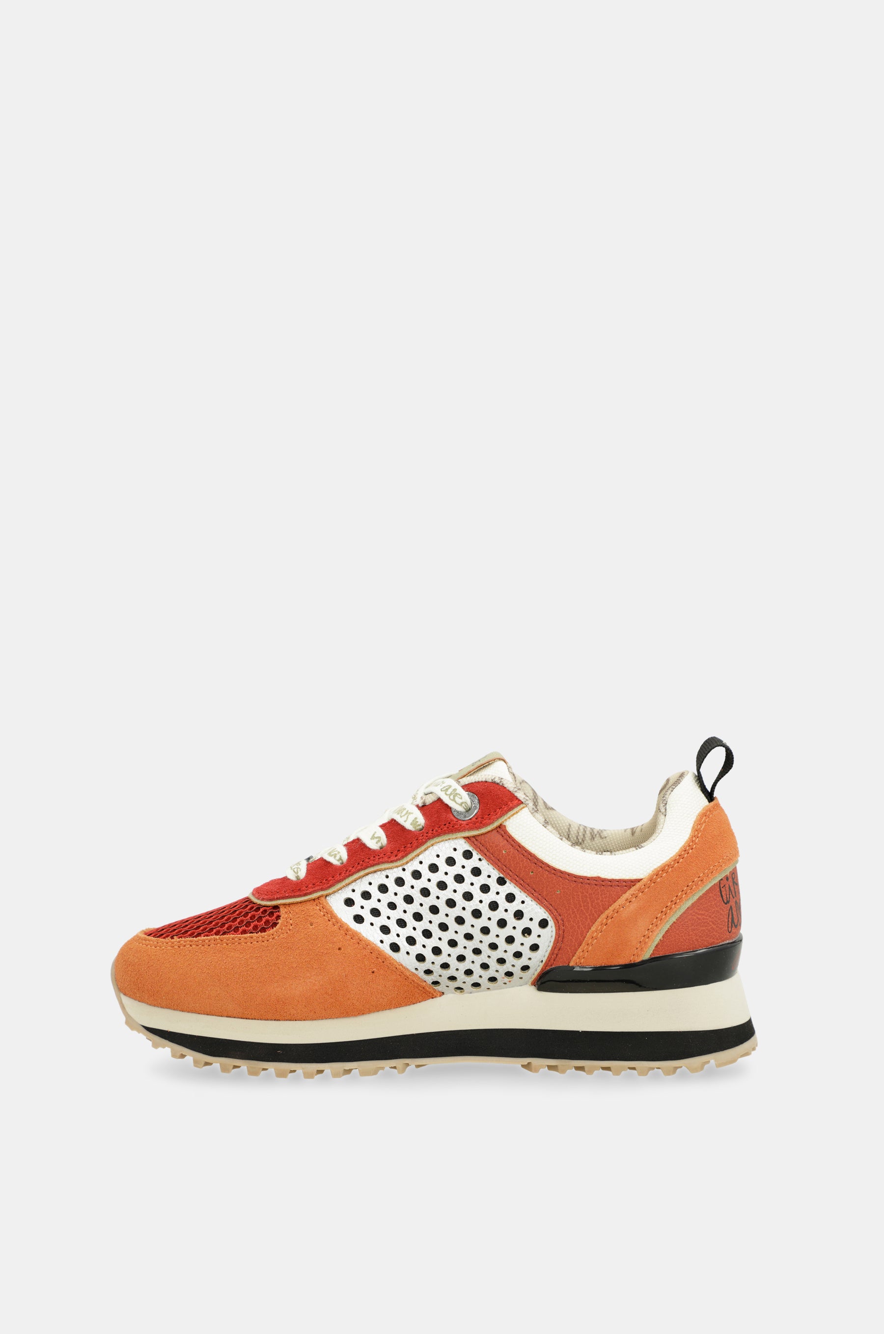 Sneakers piattaforma rossa