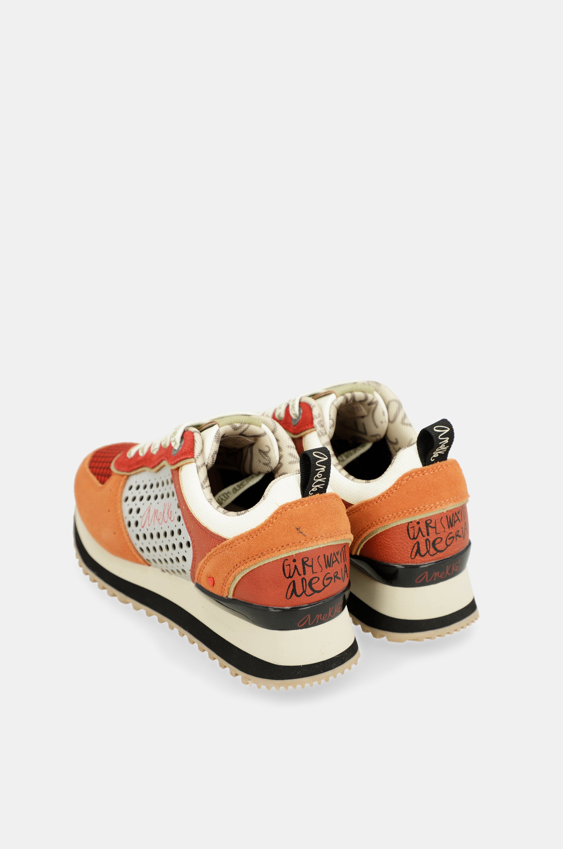Sneakers piattaforma rossa