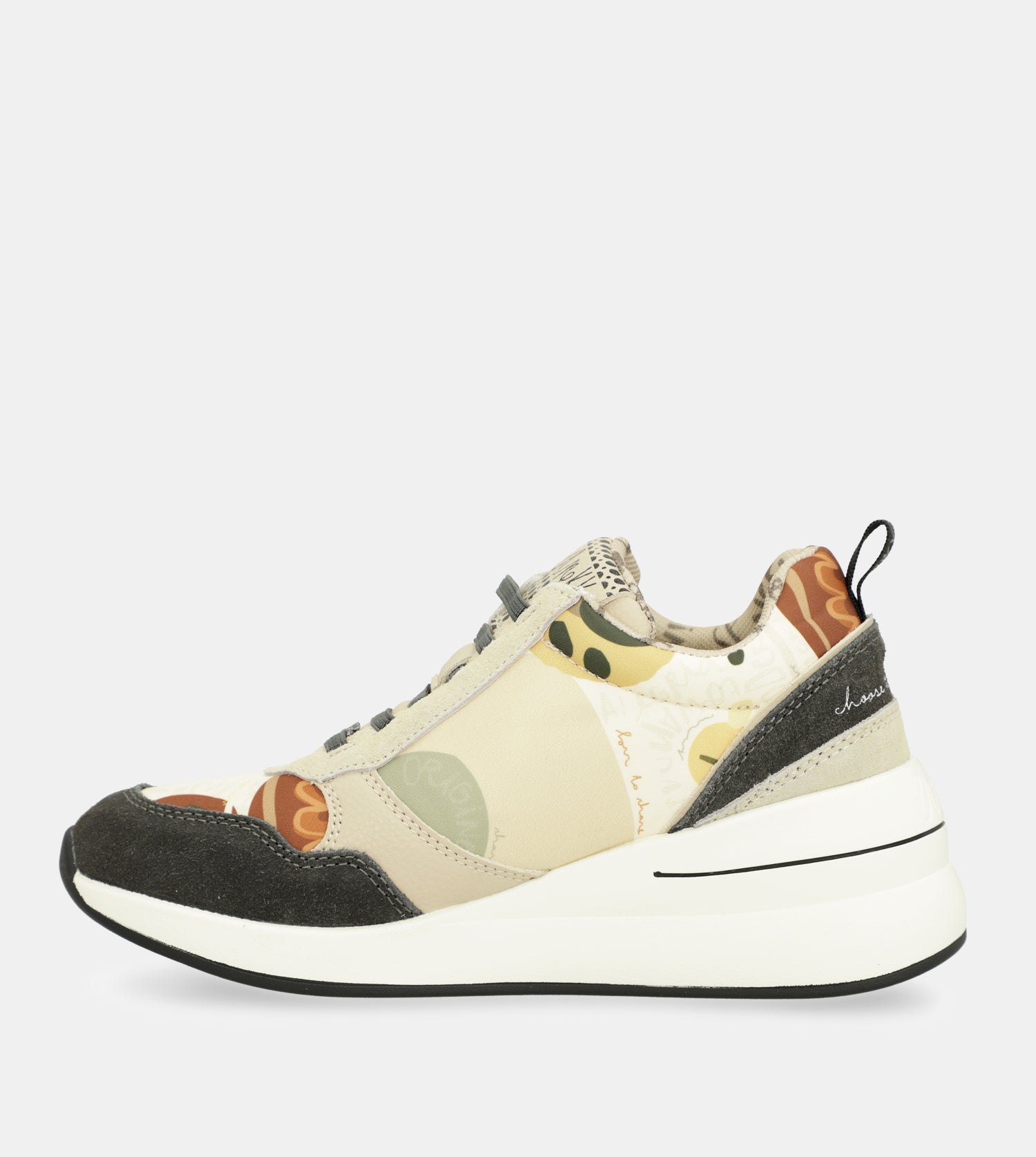 Sneakers a cuneo multicolore
