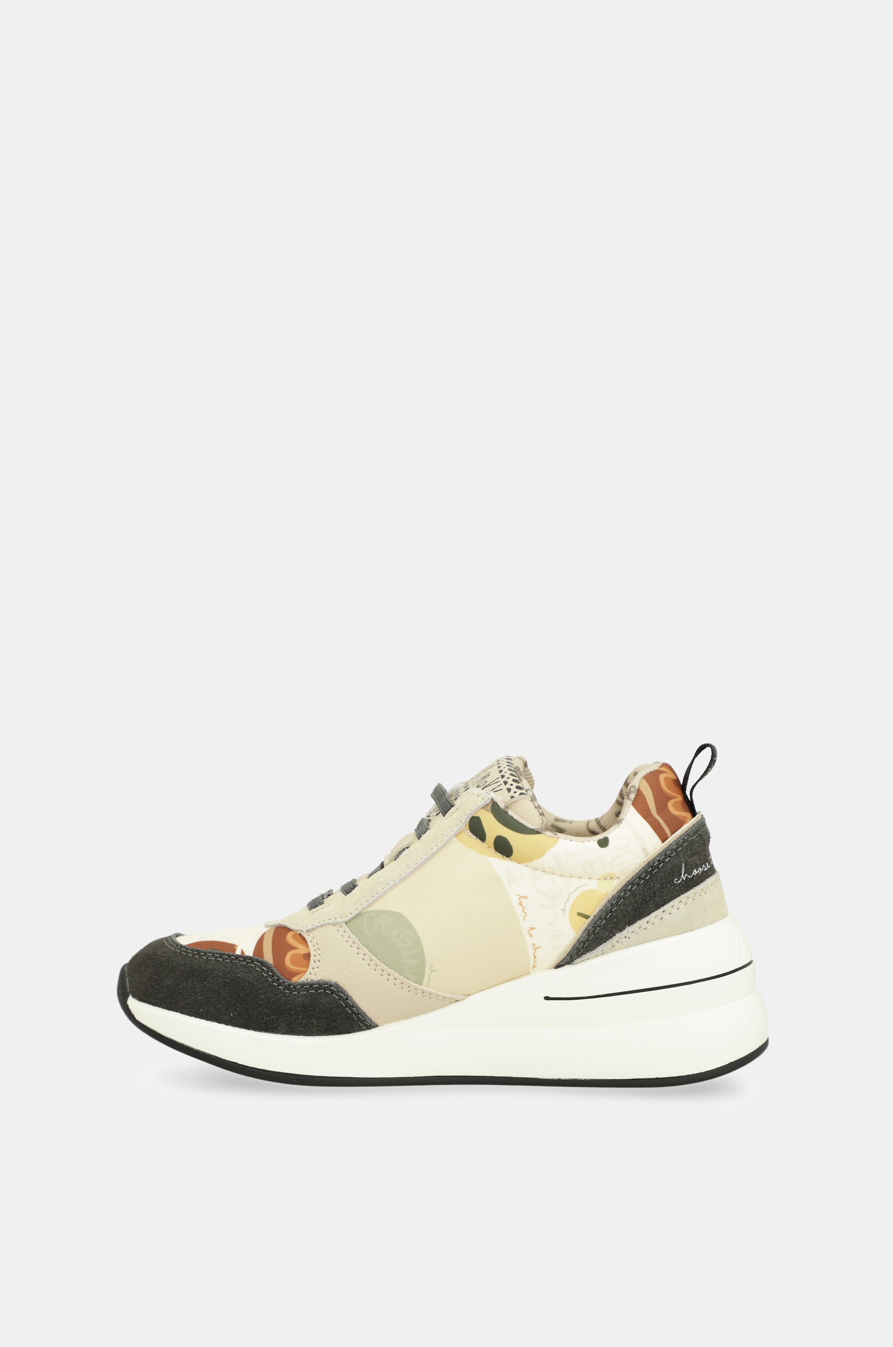 Sneakers a cuneo multicolore