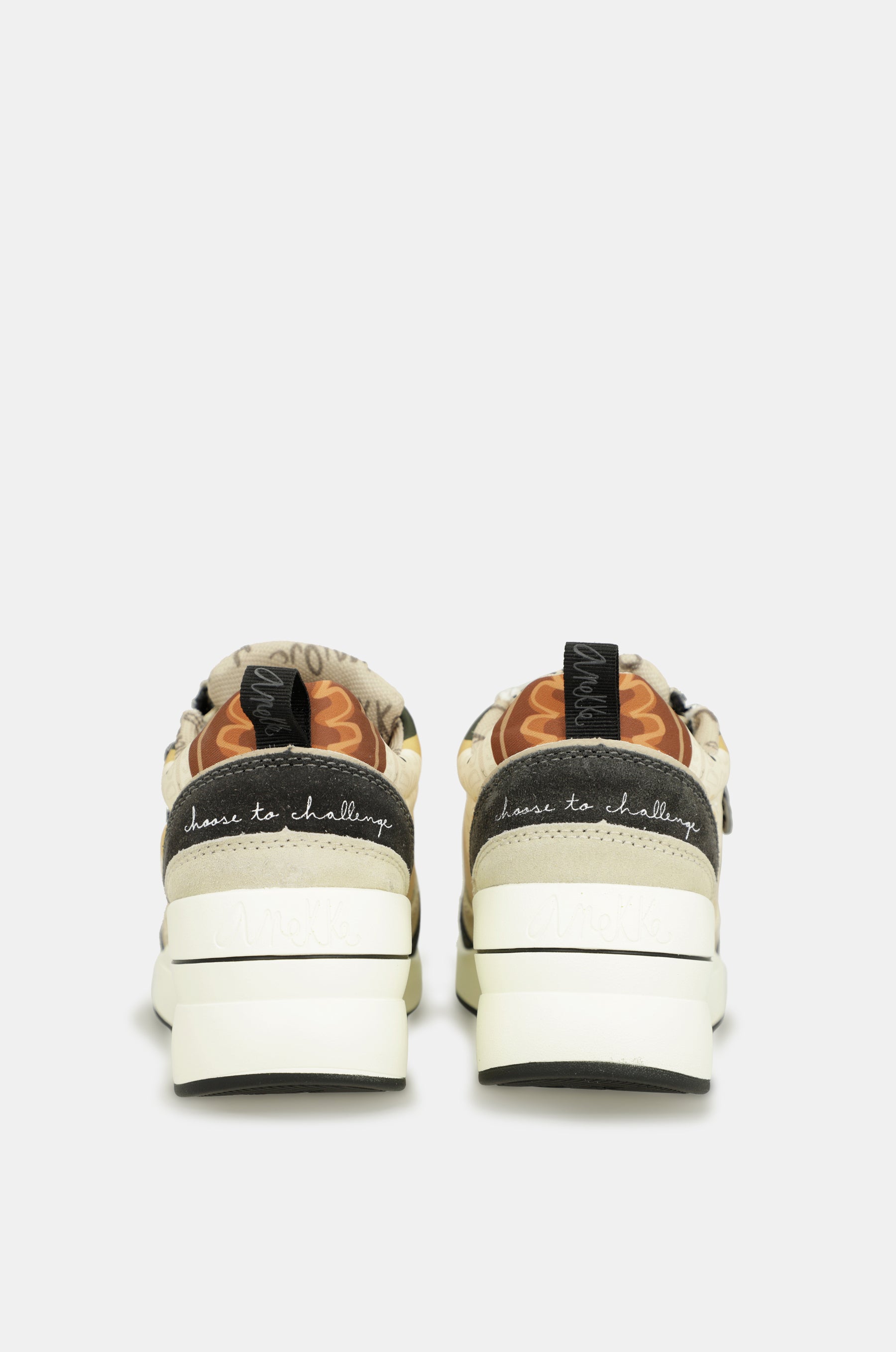 Sneakers a cuneo multicolore