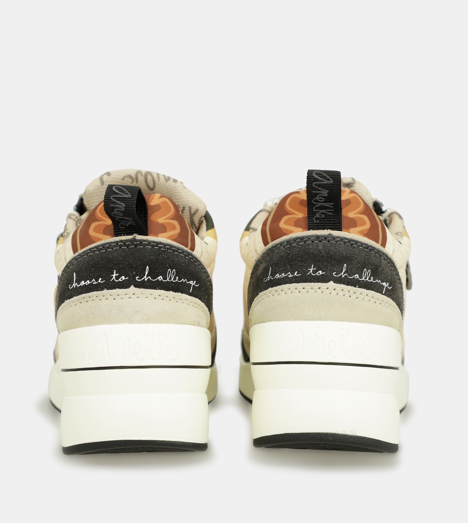 Sneakers a cuneo multicolore