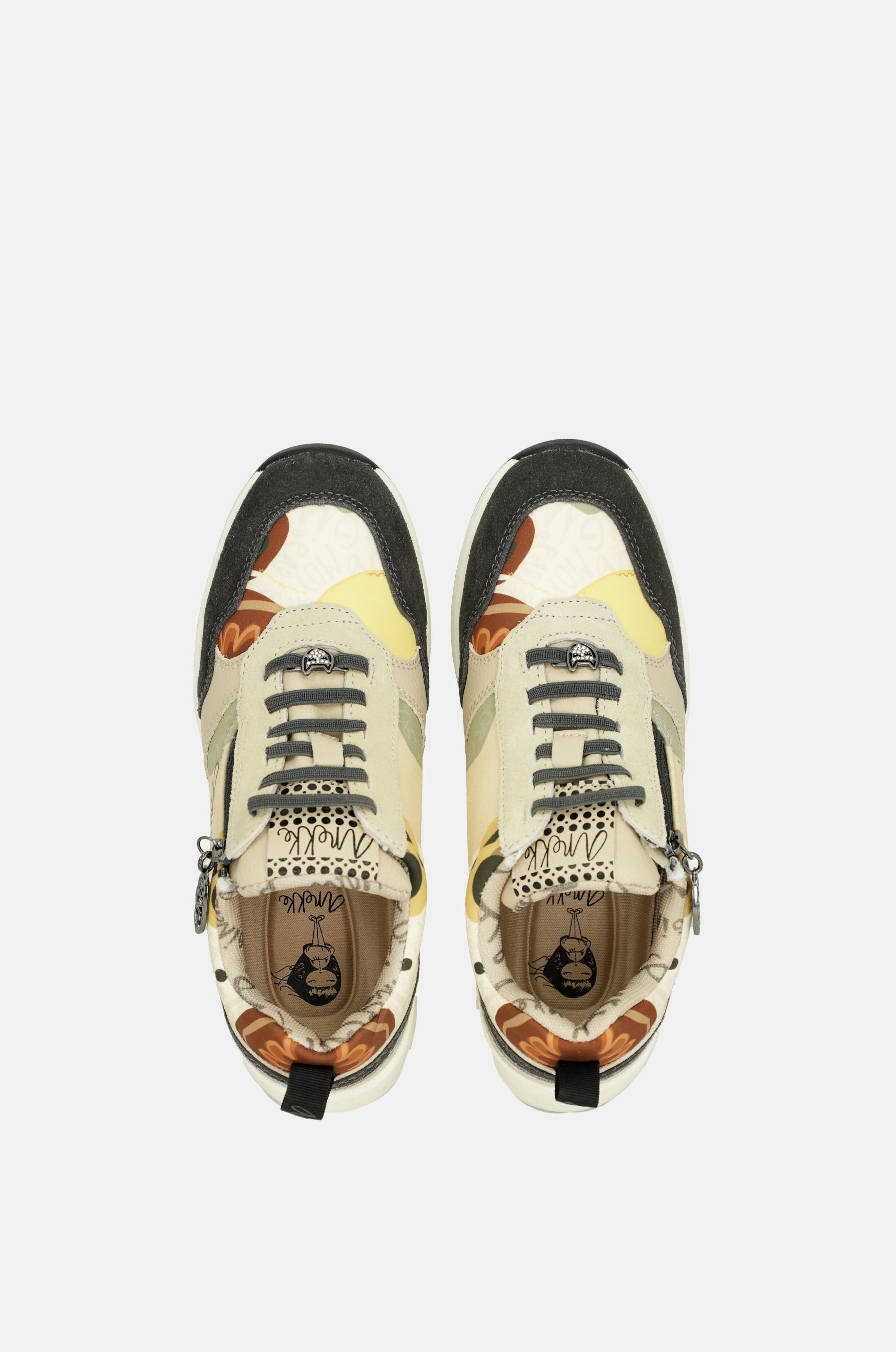Sneakers a cuneo multicolore