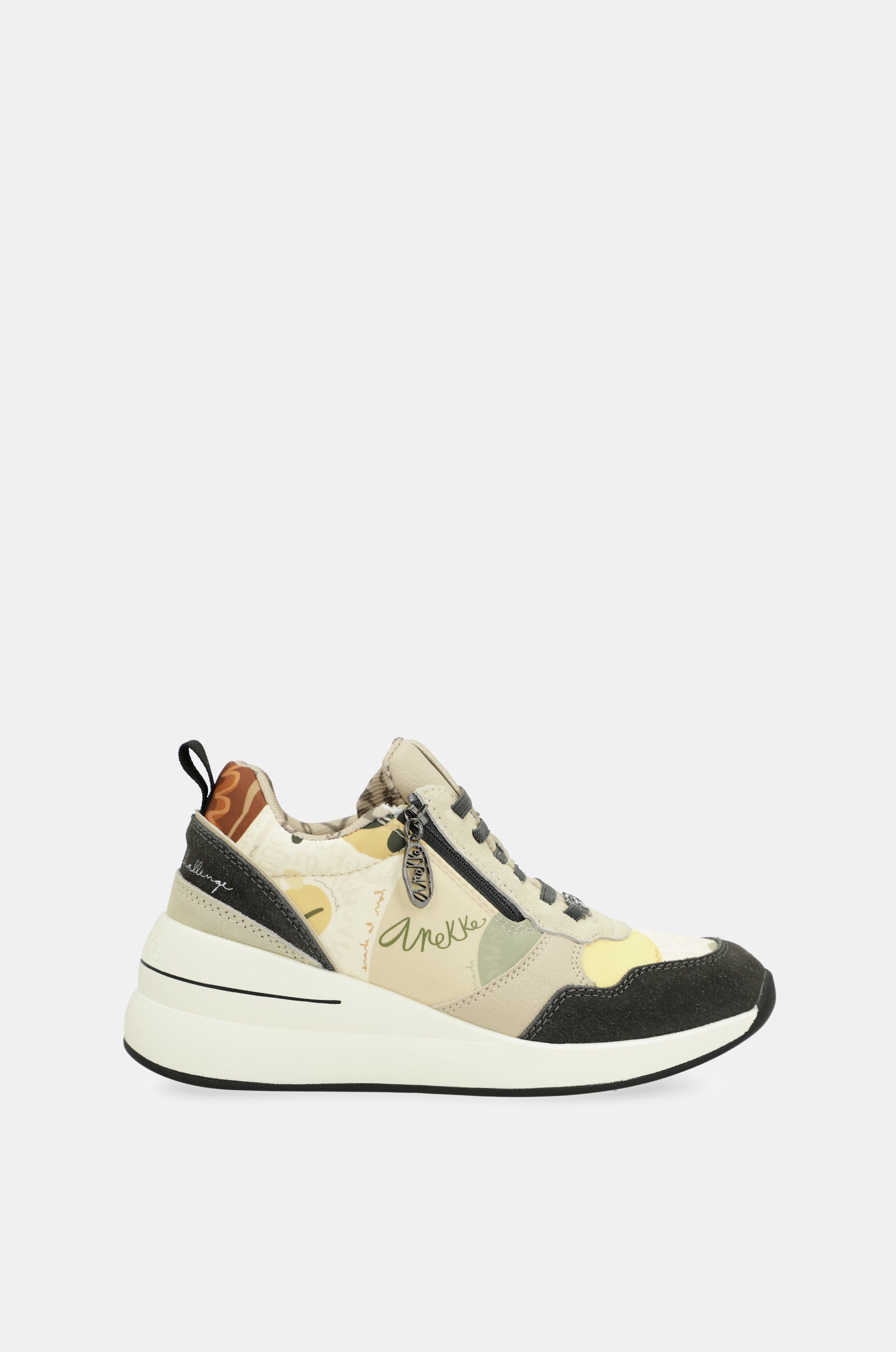 Sneakers a cuneo multicolore