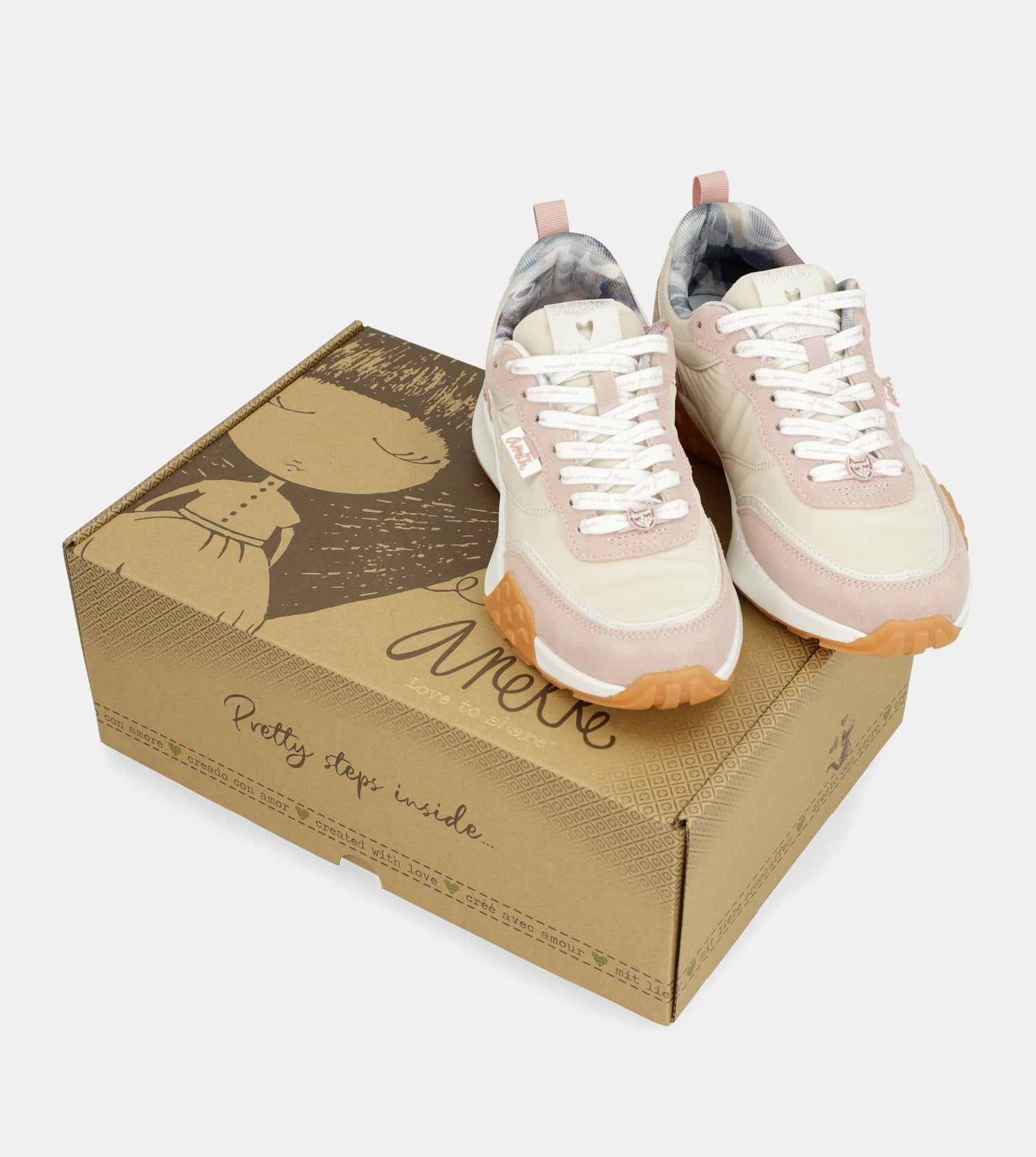 Sneakers rosa retro