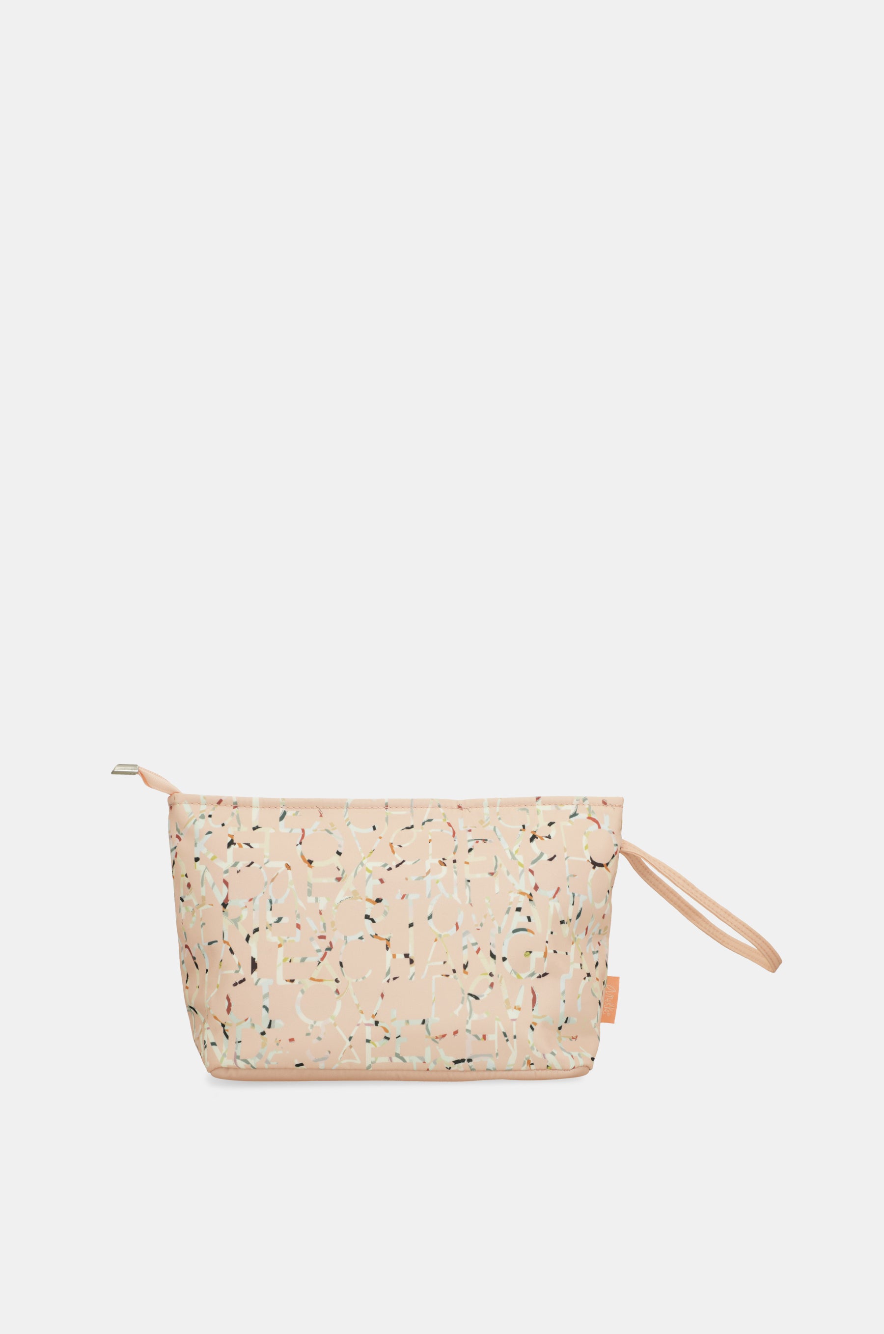 Borsa da spiaggia rosa con stampa grande