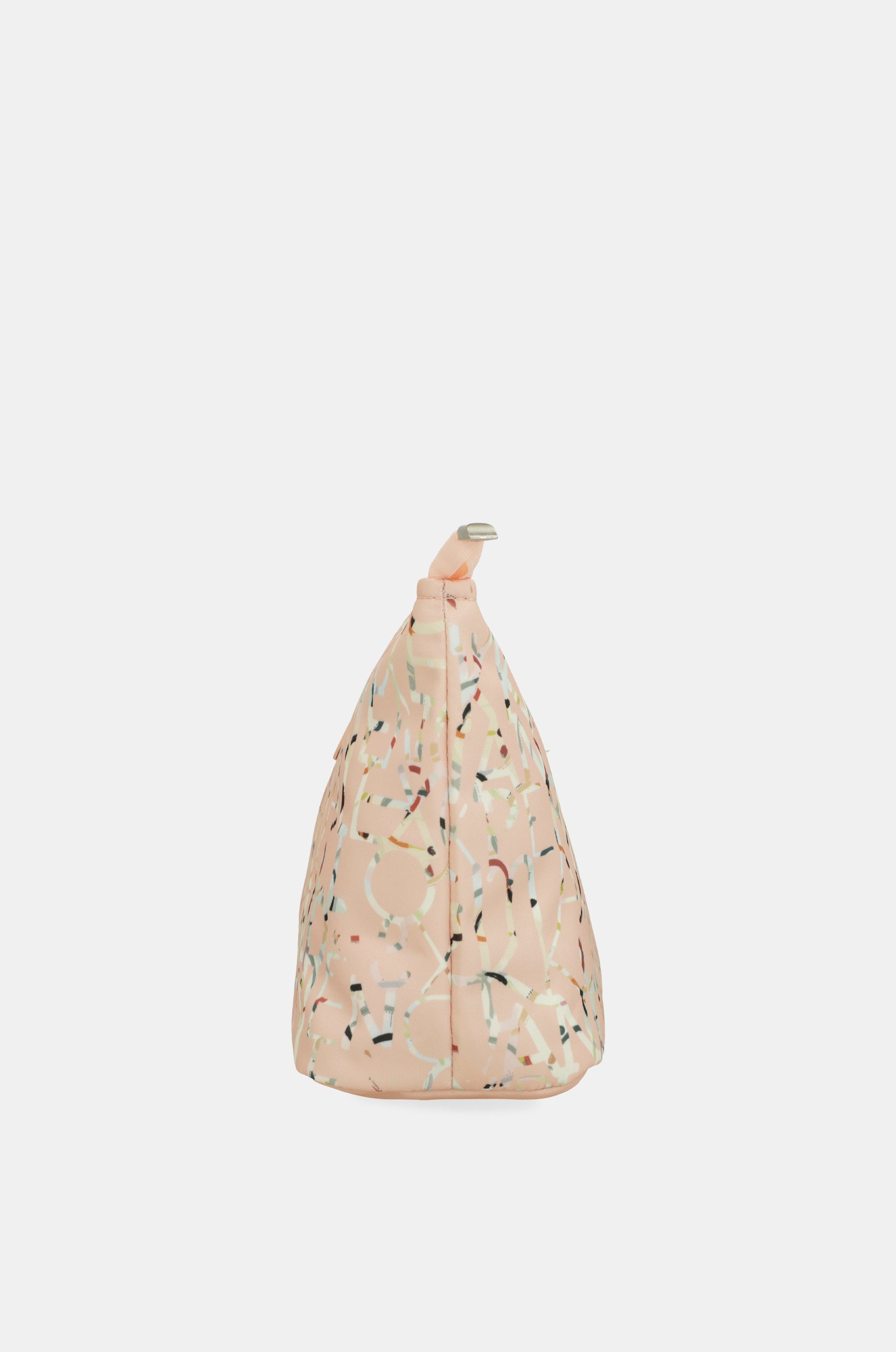 Borsa da spiaggia rosa con stampa grande