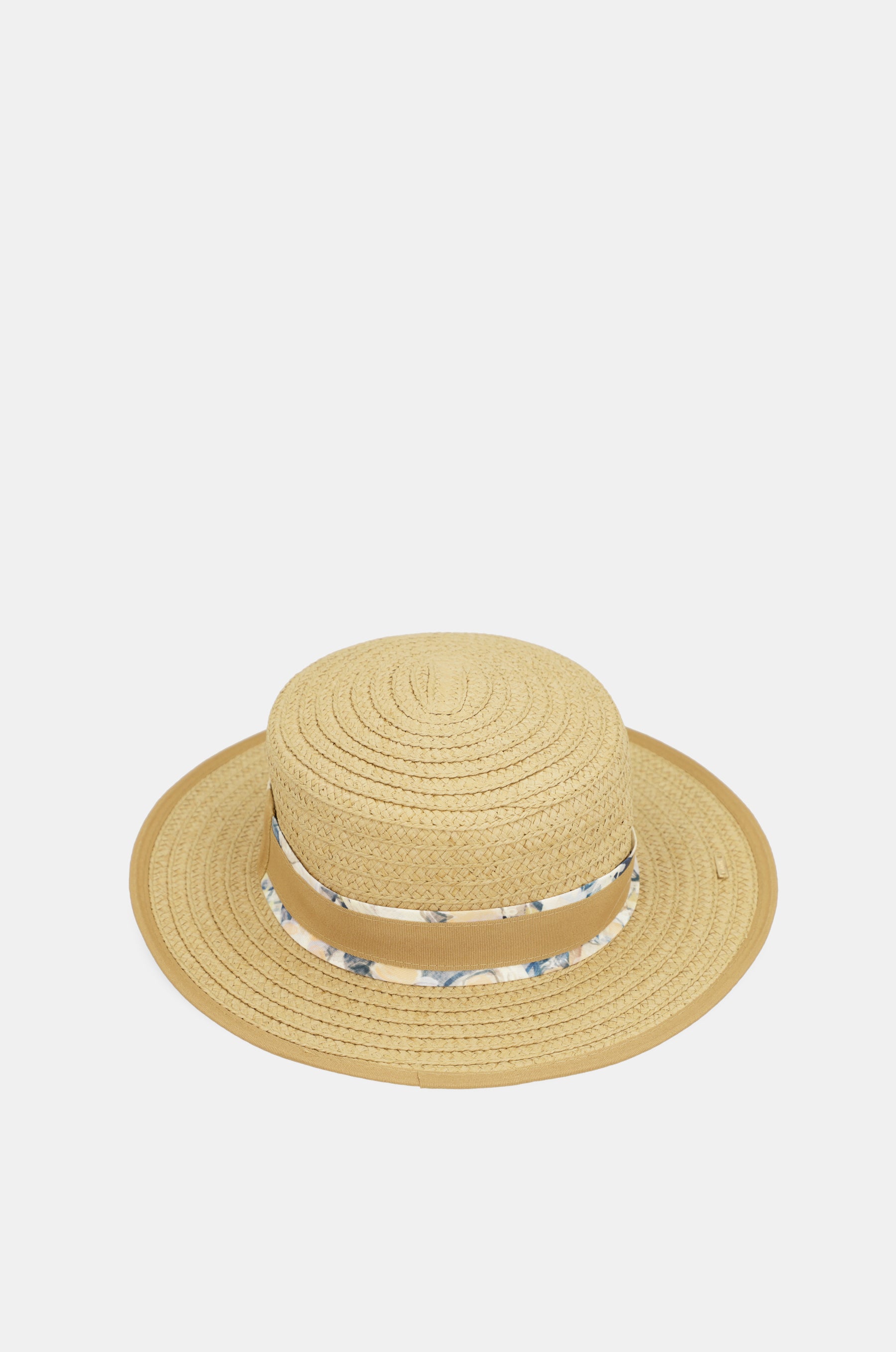 Cappello in rafia beige