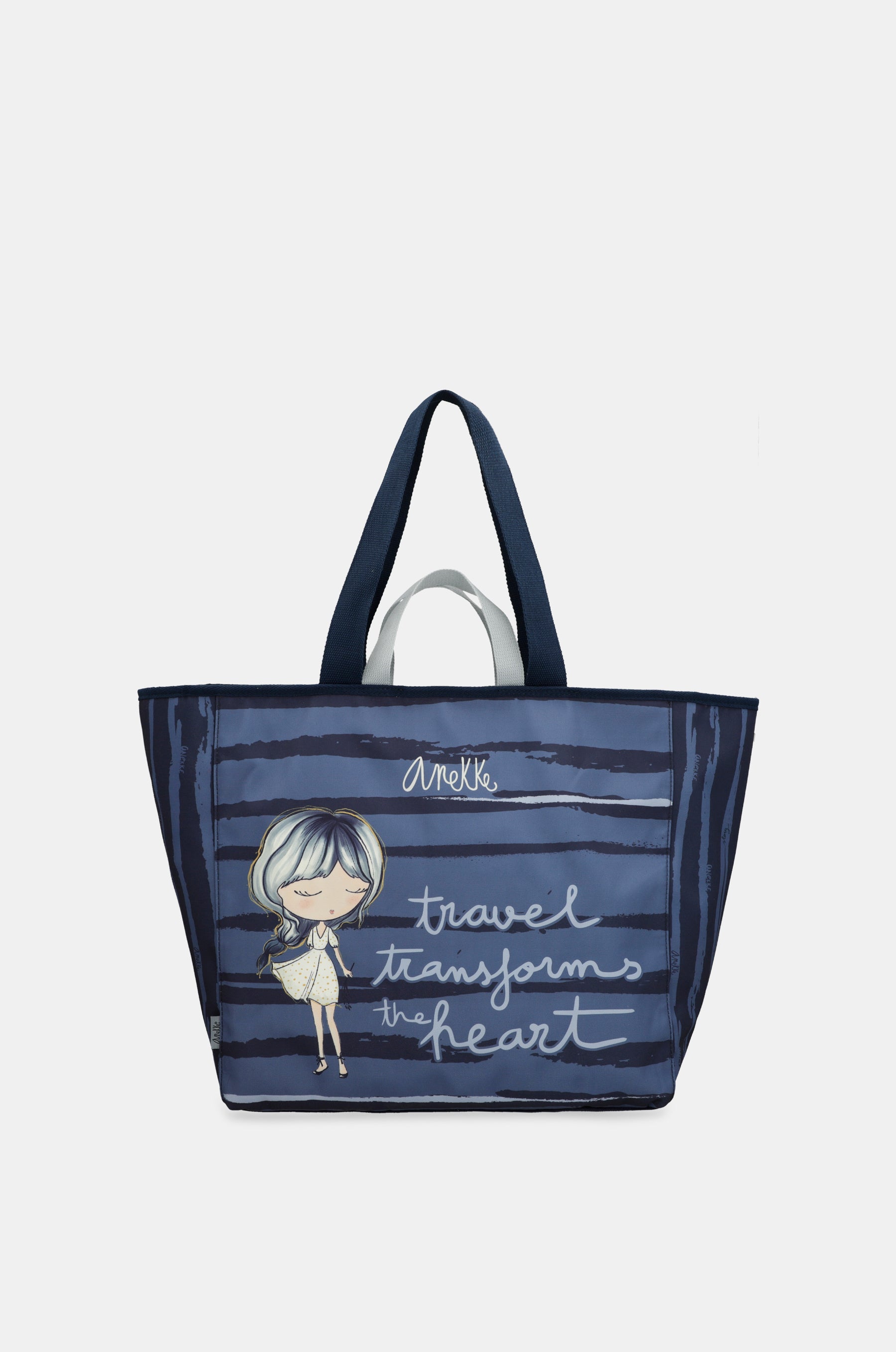 Borsa da spiaggia blu grande