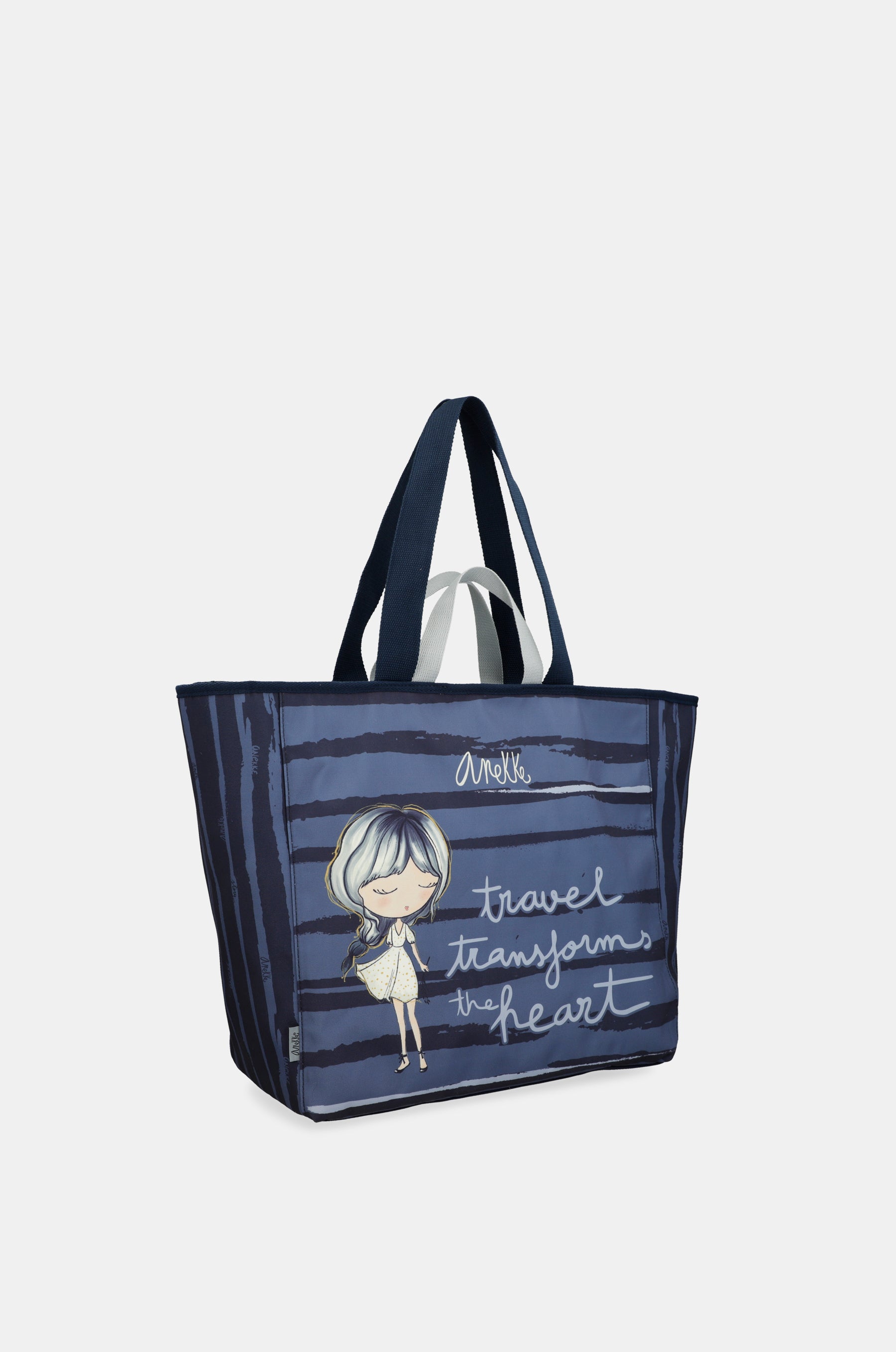 Borsa da spiaggia blu grande