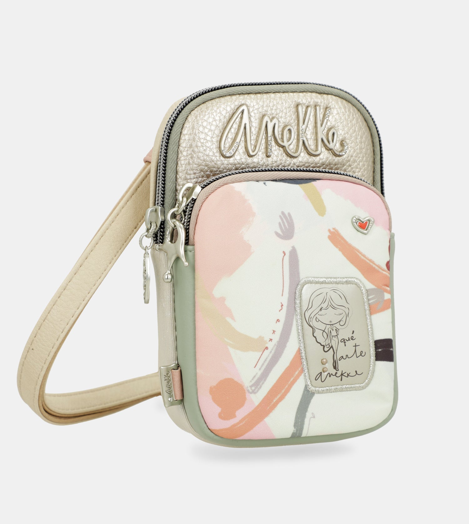 Mini borsa a tracolla Alma con tasca