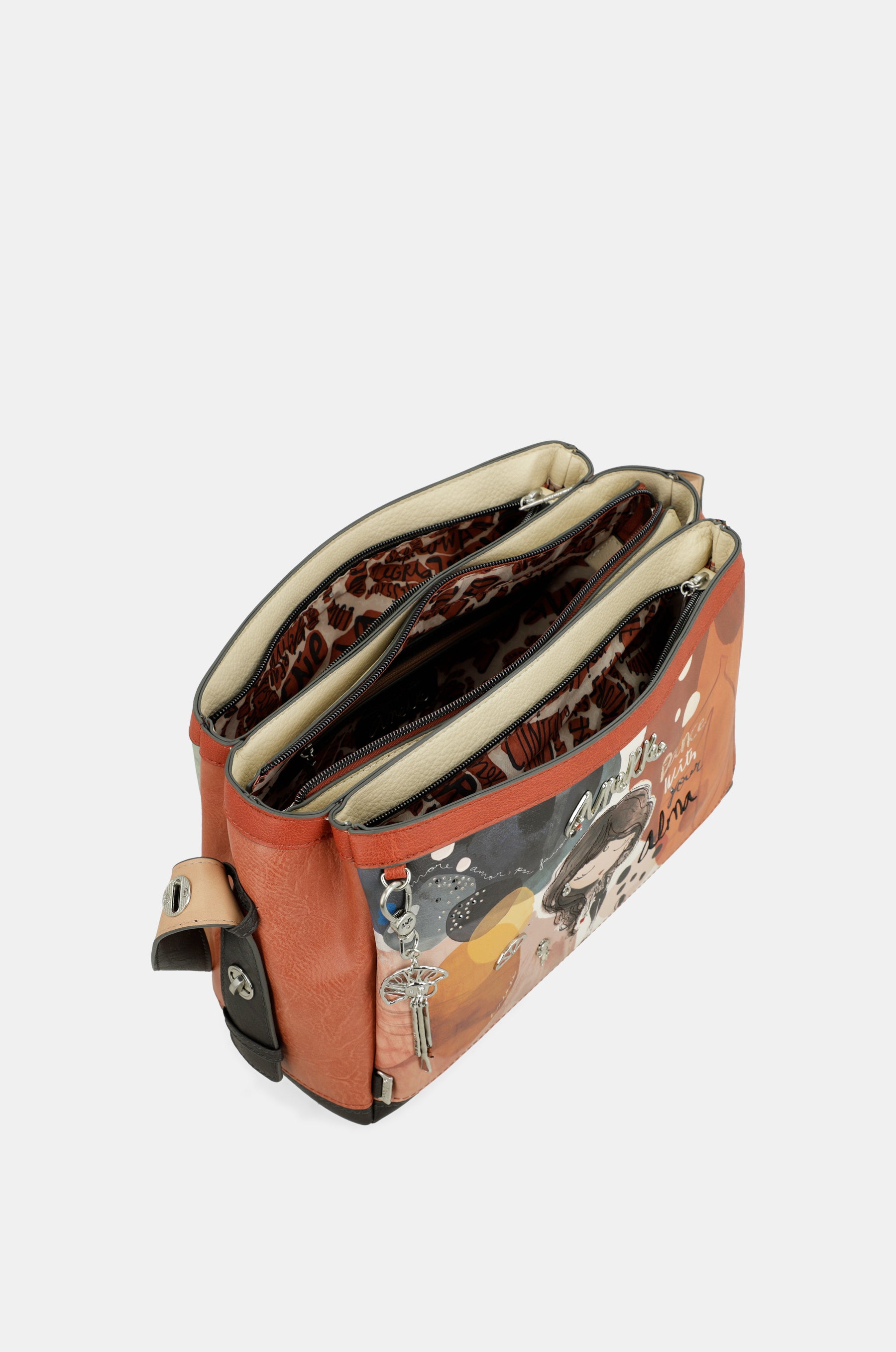Borsa Alma a triplo scomparto