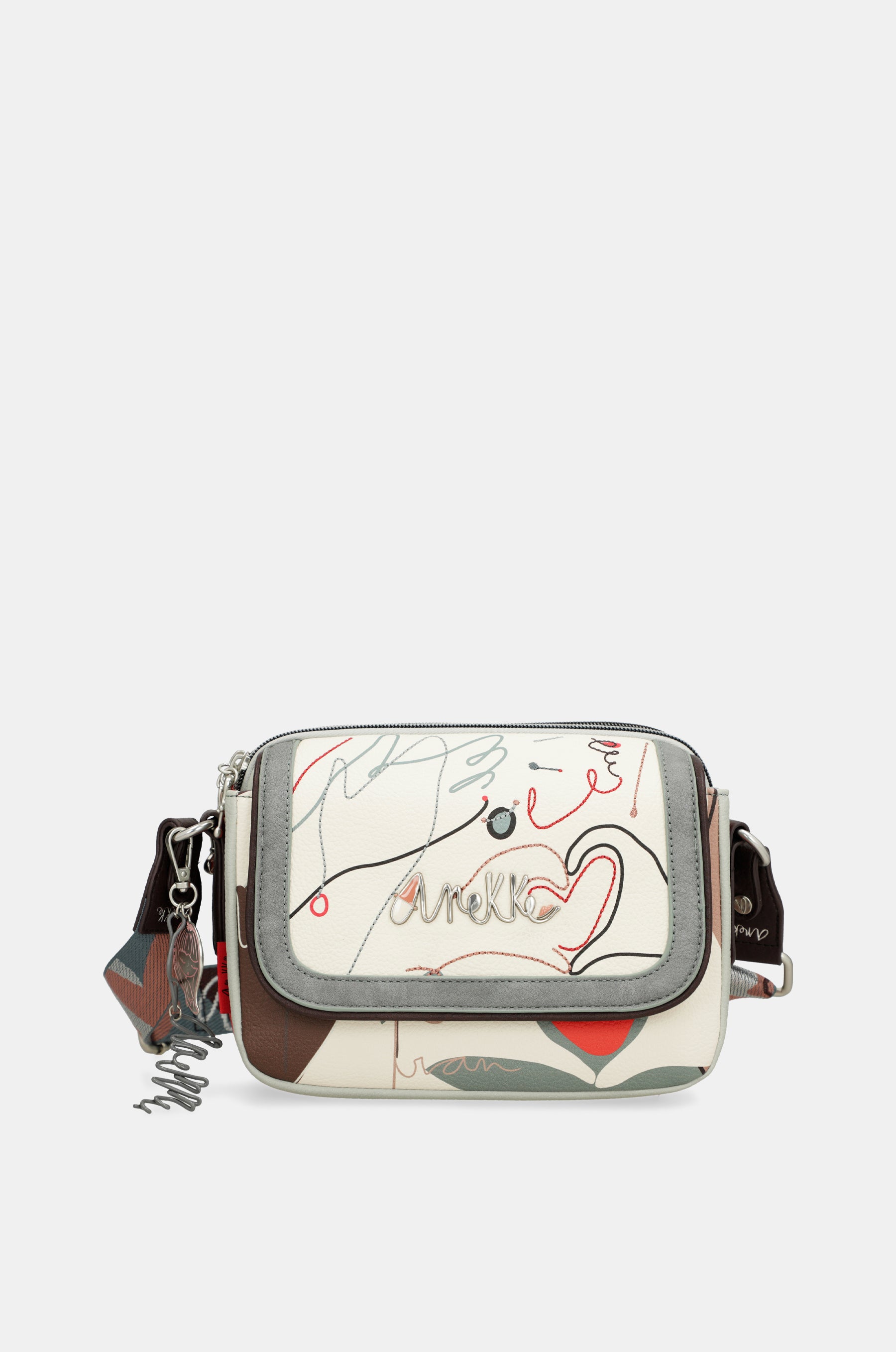 Borsa a tracolla Alma con patta ovale