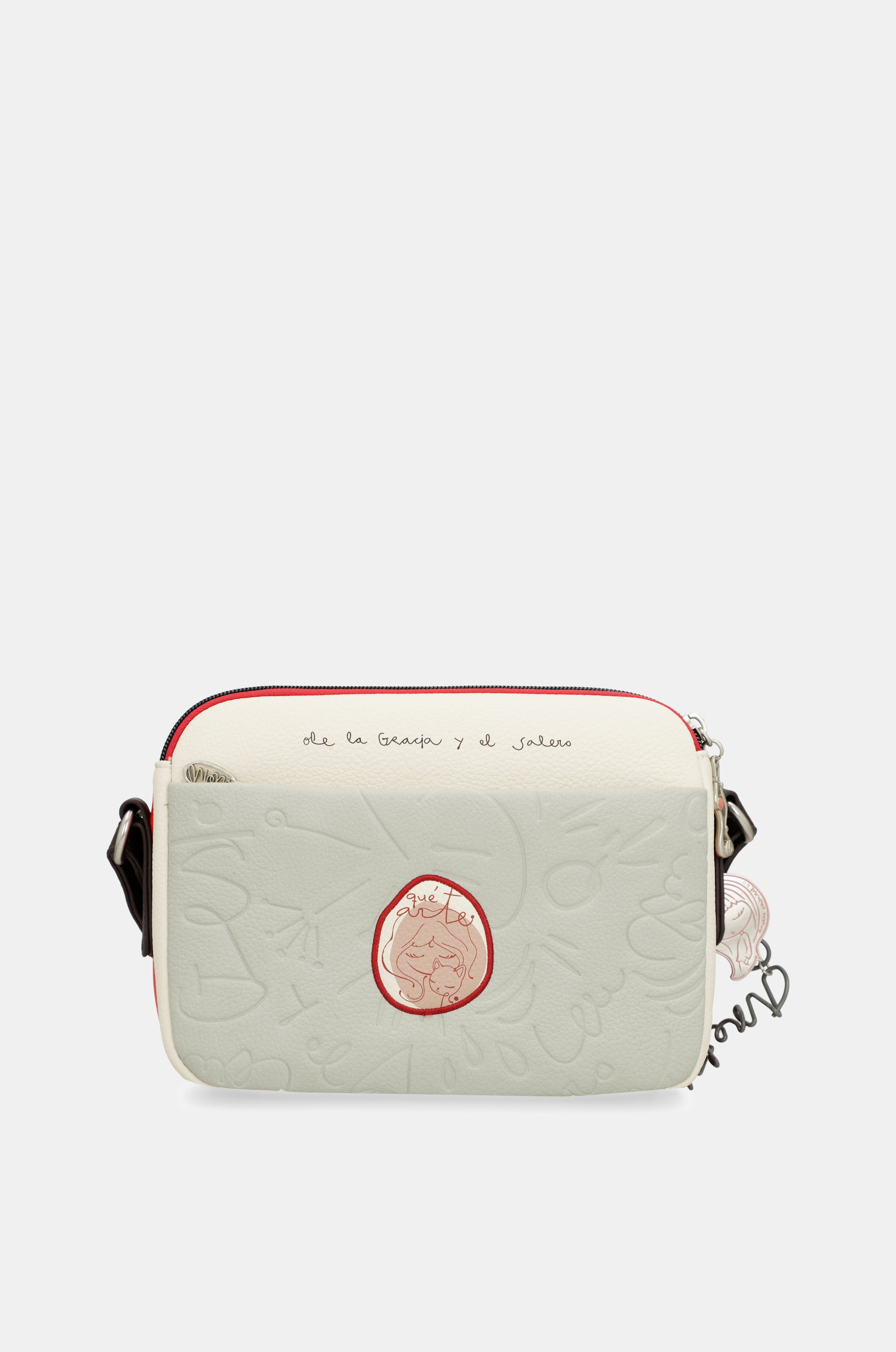 Borsa a tracolla Alma con patta ovale