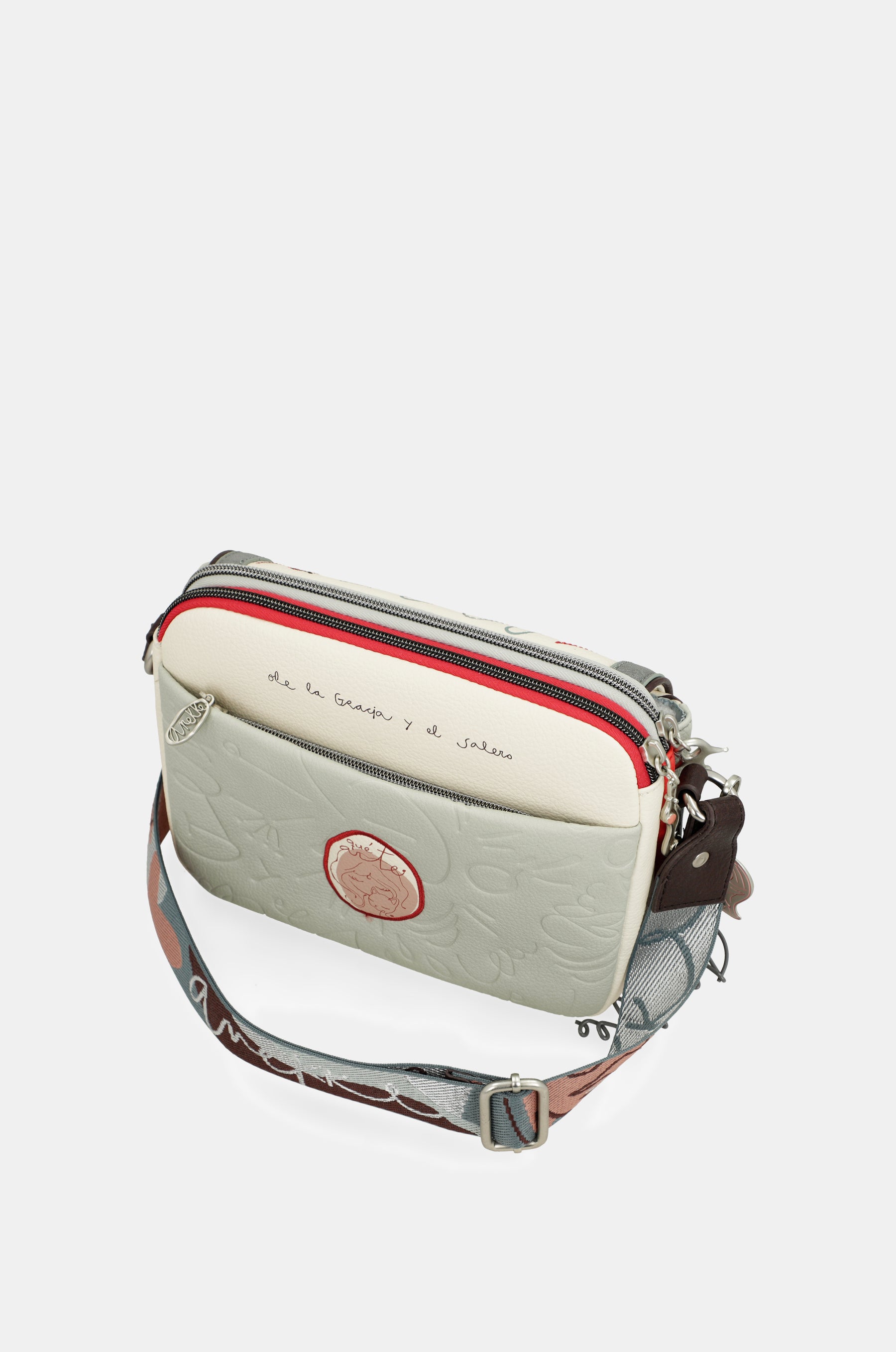 Borsa a tracolla Alma con patta ovale