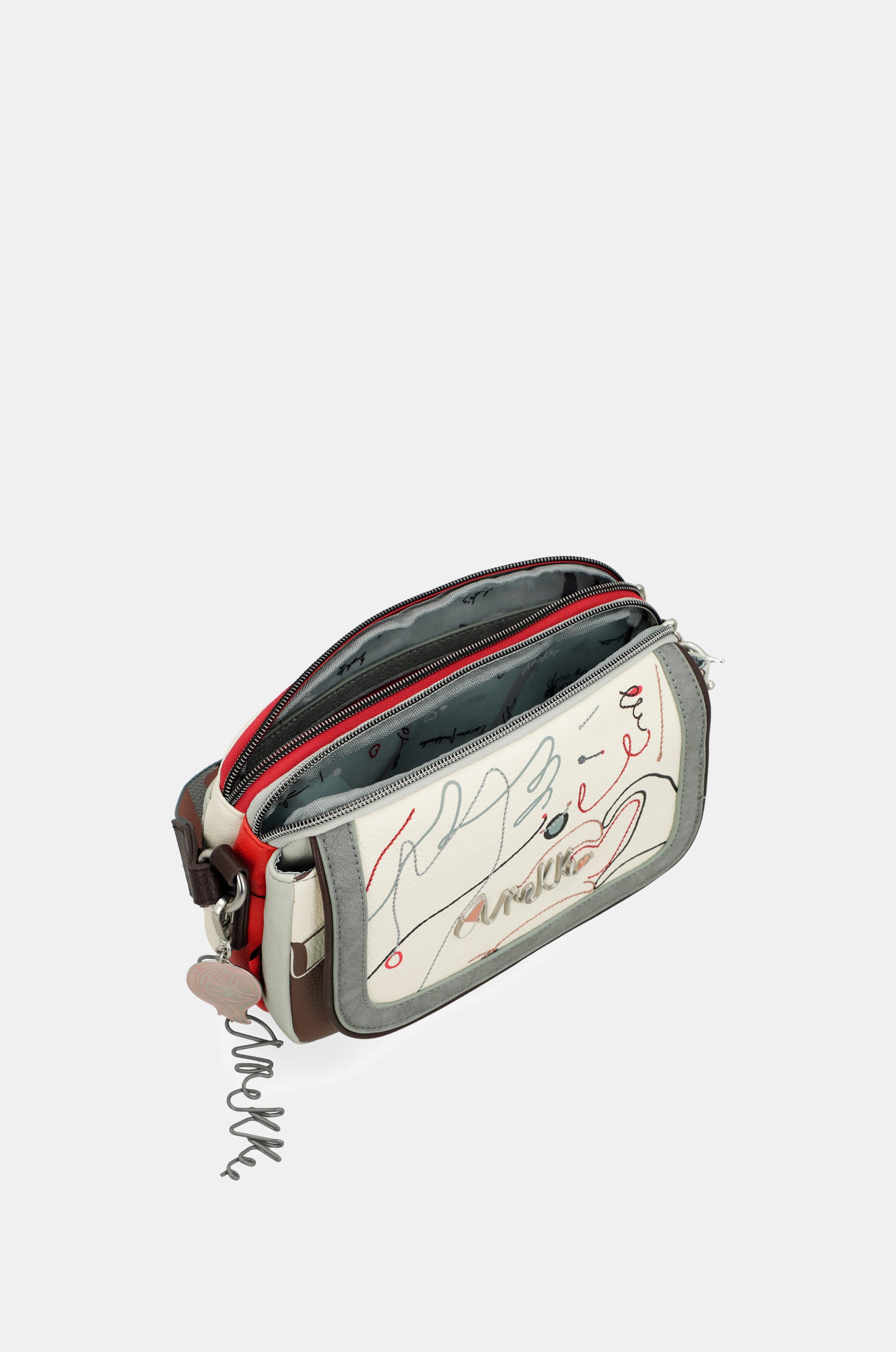 Borsa a tracolla Alma con patta ovale