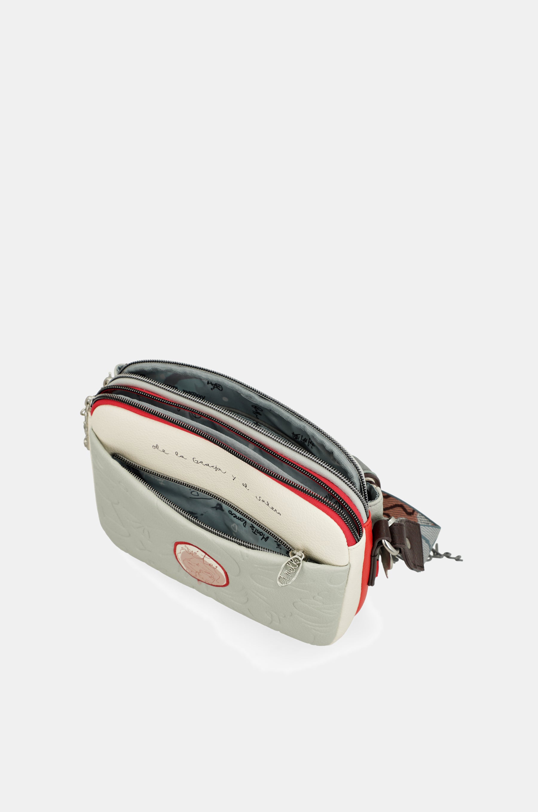Borsa a tracolla Alma con patta ovale