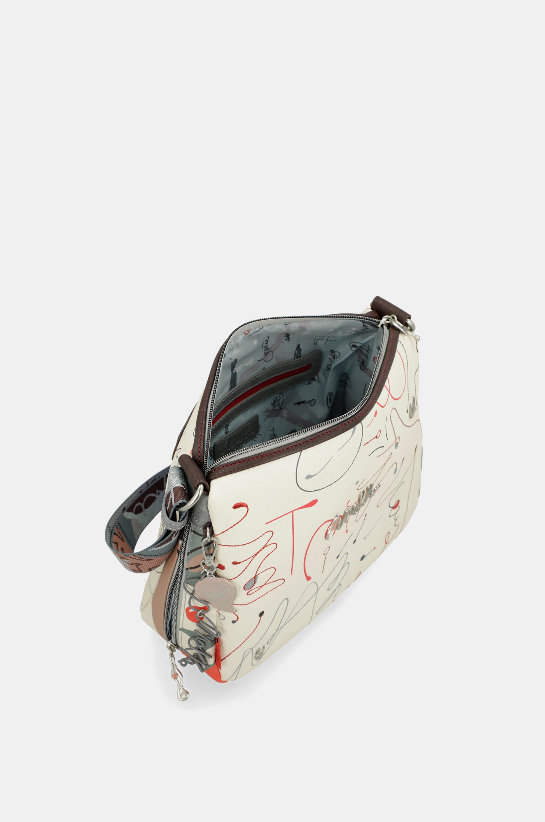 Borsa a tracolla con cerniera Alma