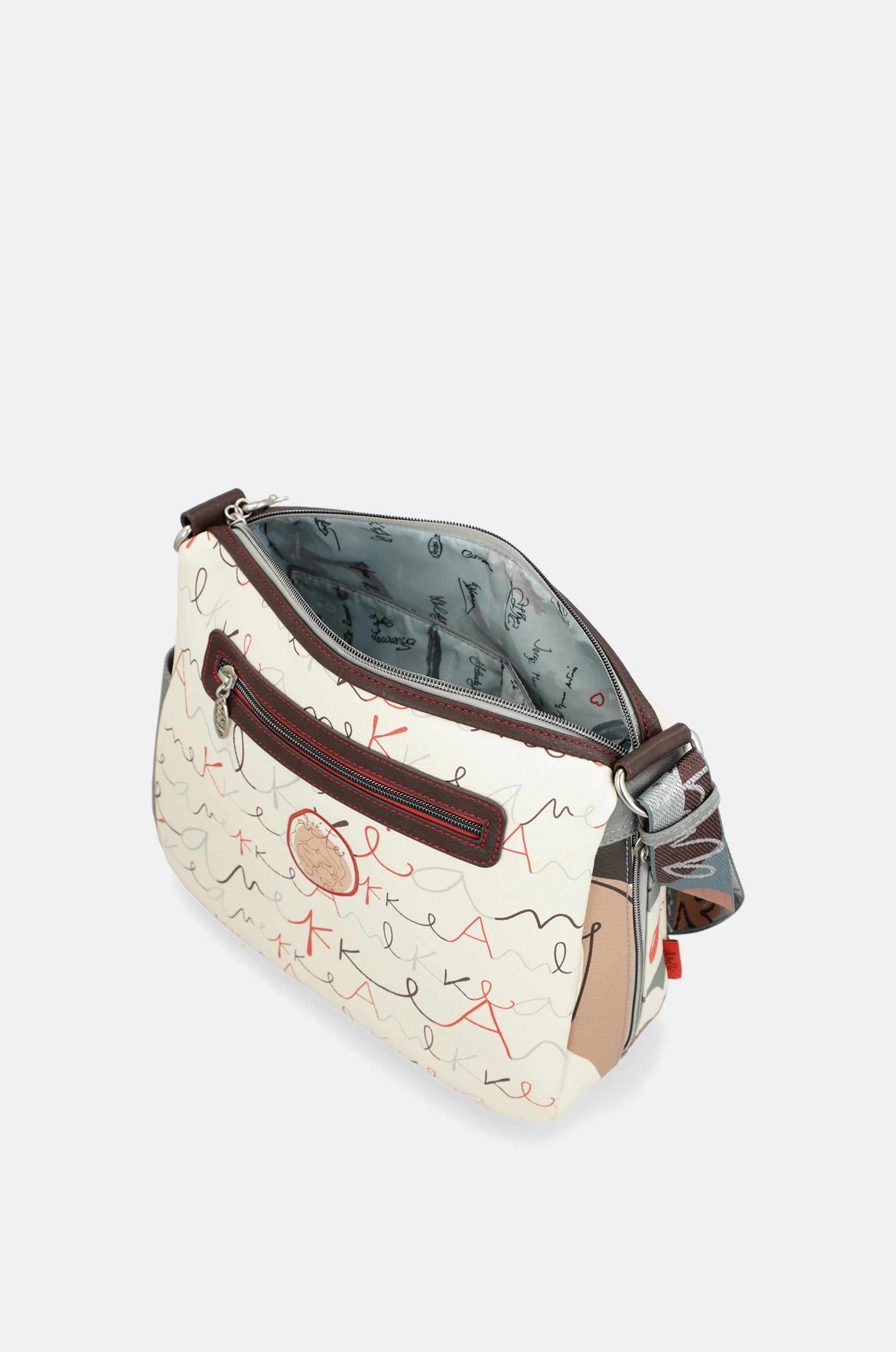 Borsa a tracolla con cerniera Alma