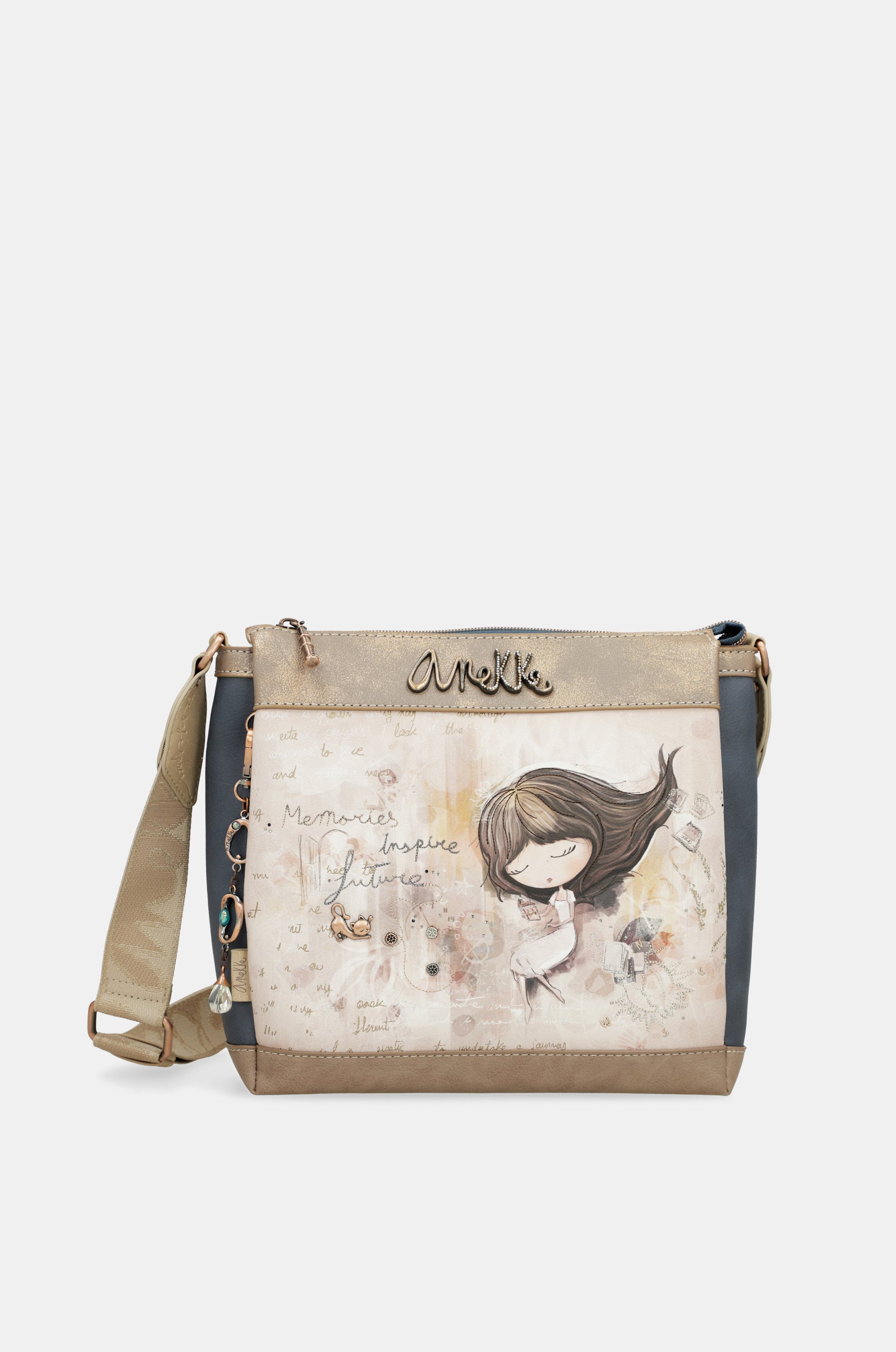 Sac Bandoulière Anekke Butterfly 3 Compartiments Multicolore SKU 36723-258