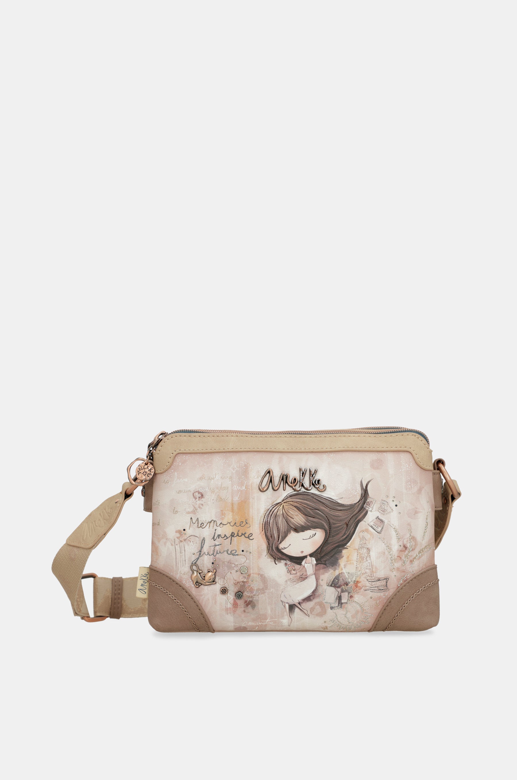 Borsa a tracolla Memories doppio scomparto