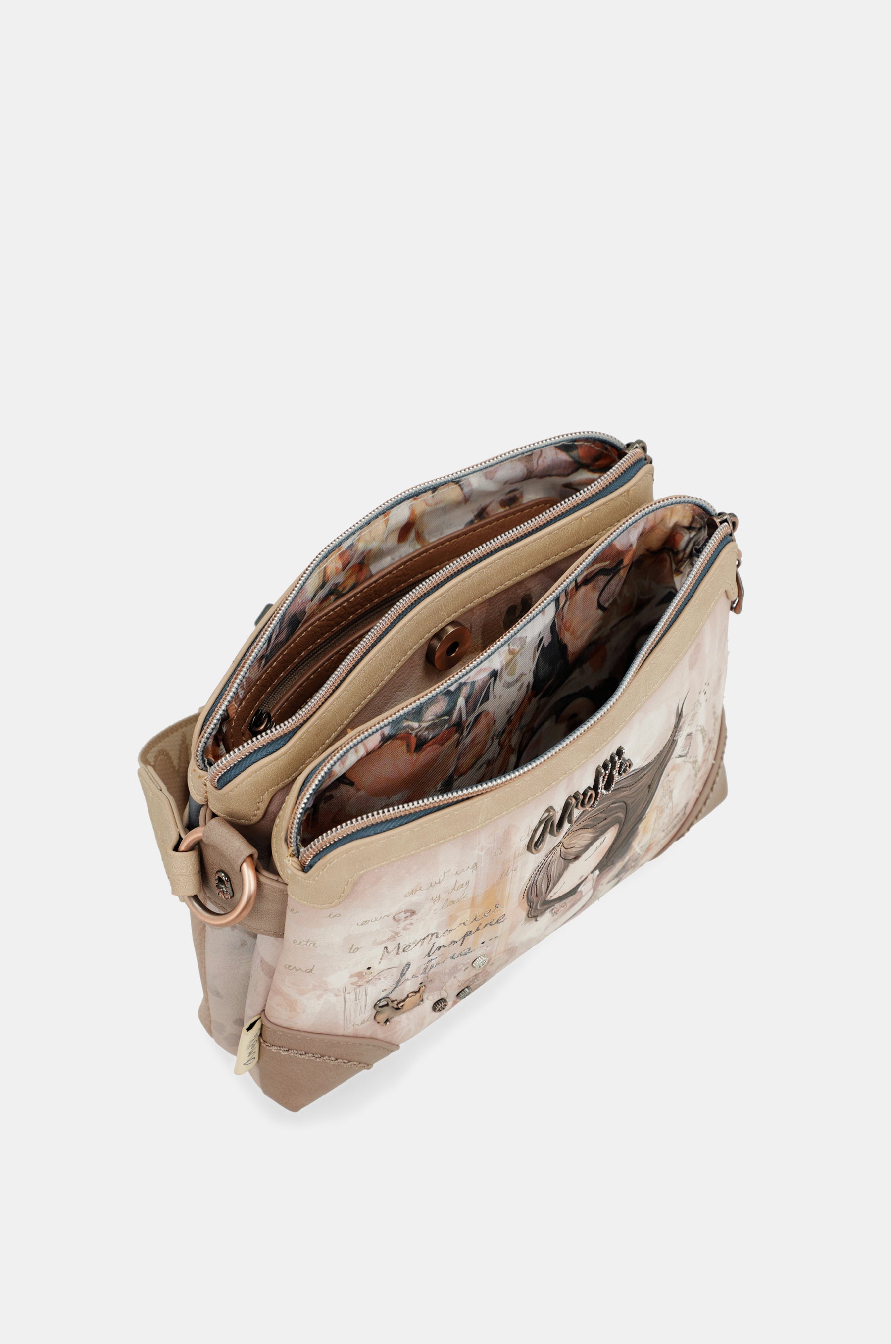Borsa a tracolla Memories doppio scomparto