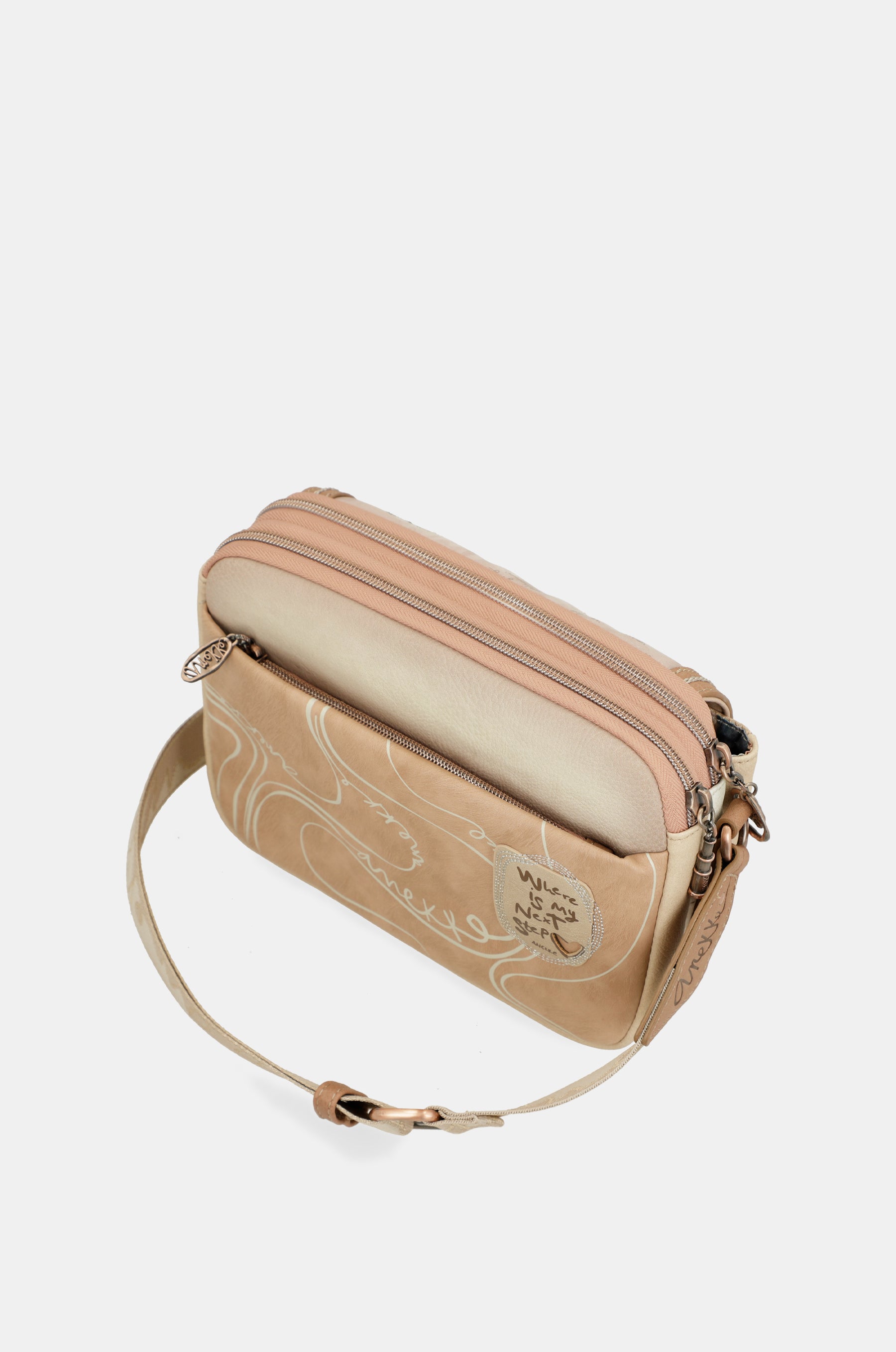Borsa a tracolla Memories con patta ovale