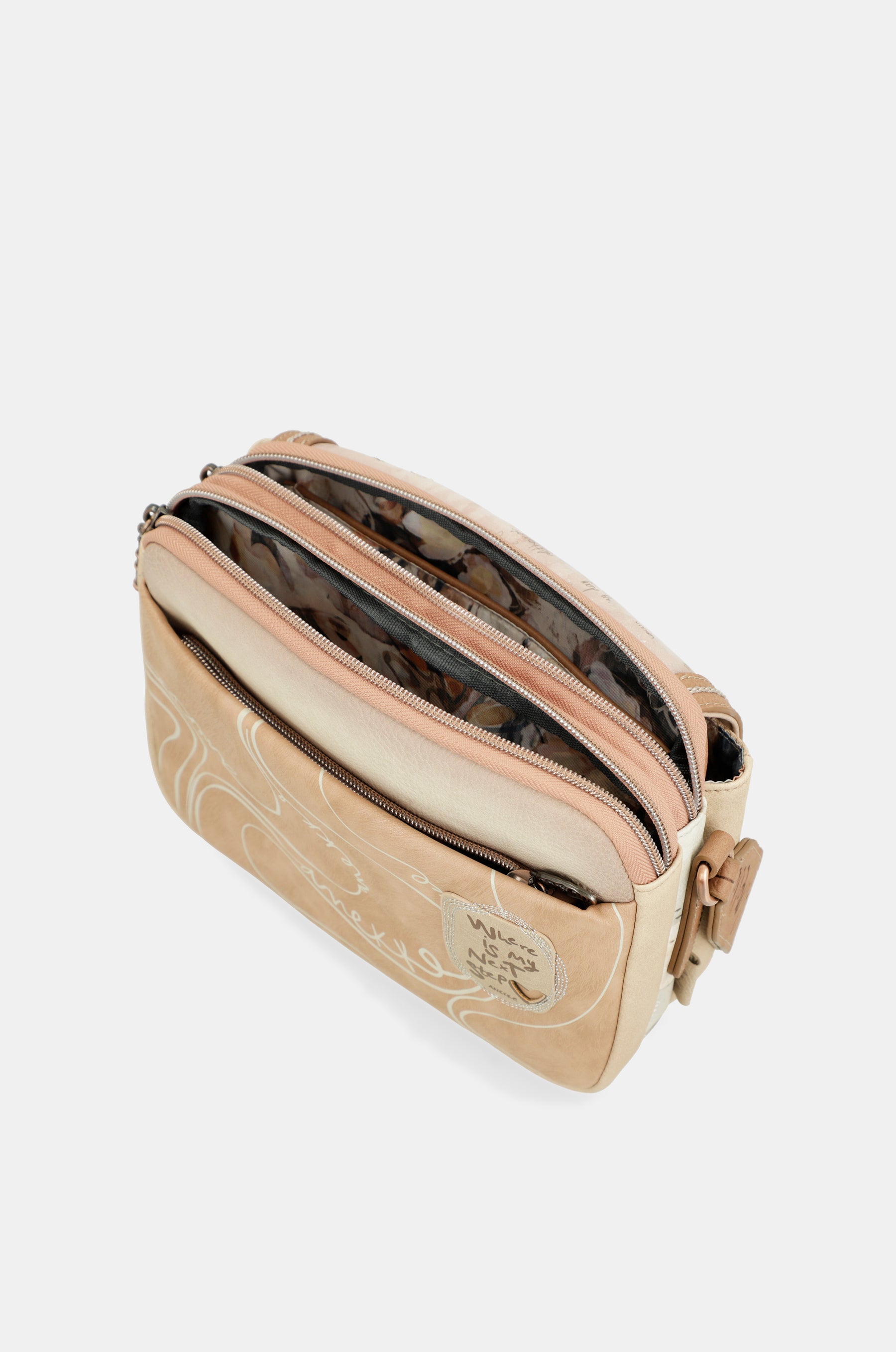 Borsa a tracolla Memories con patta ovale
