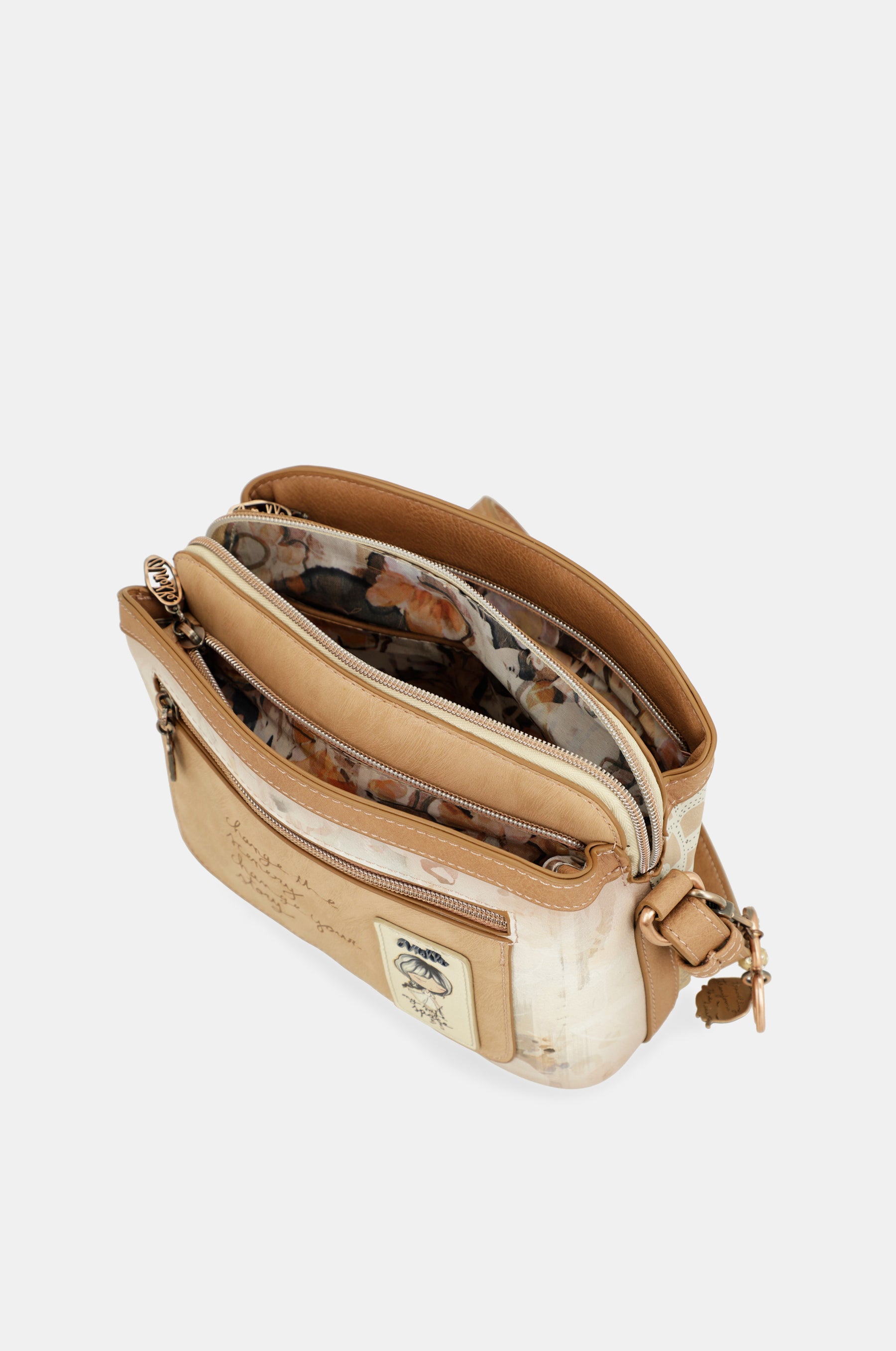 Borsa a tracolla media Memories a 3 scomparti