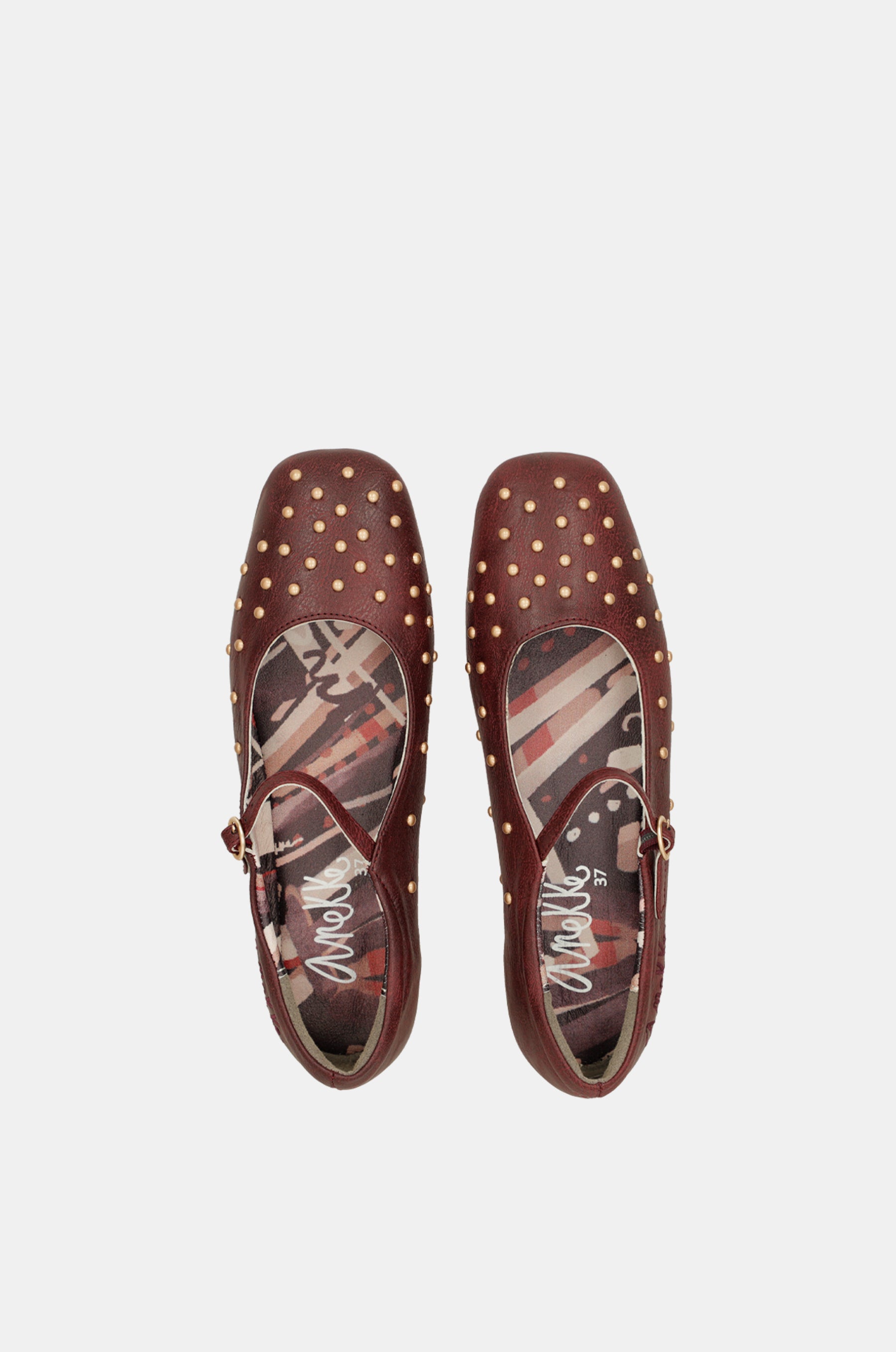 Ballerine ornamenti bordeaux