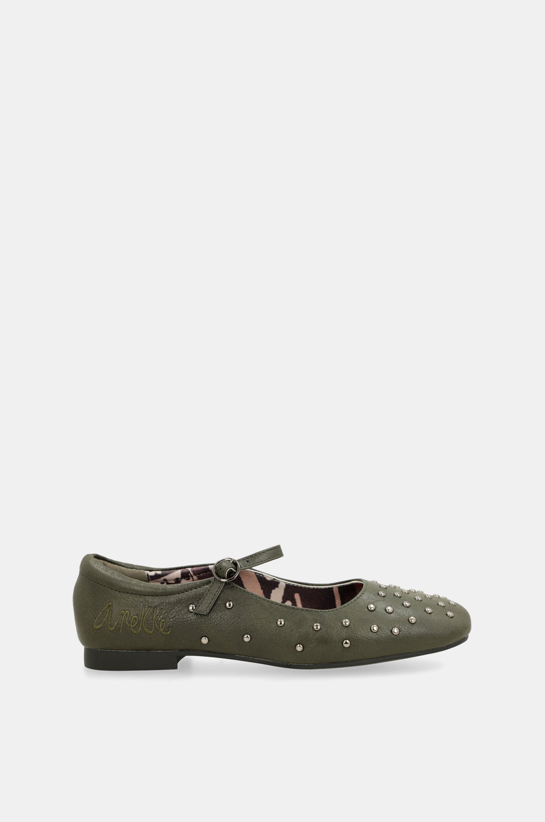Ballerine ornamenti verde militare
