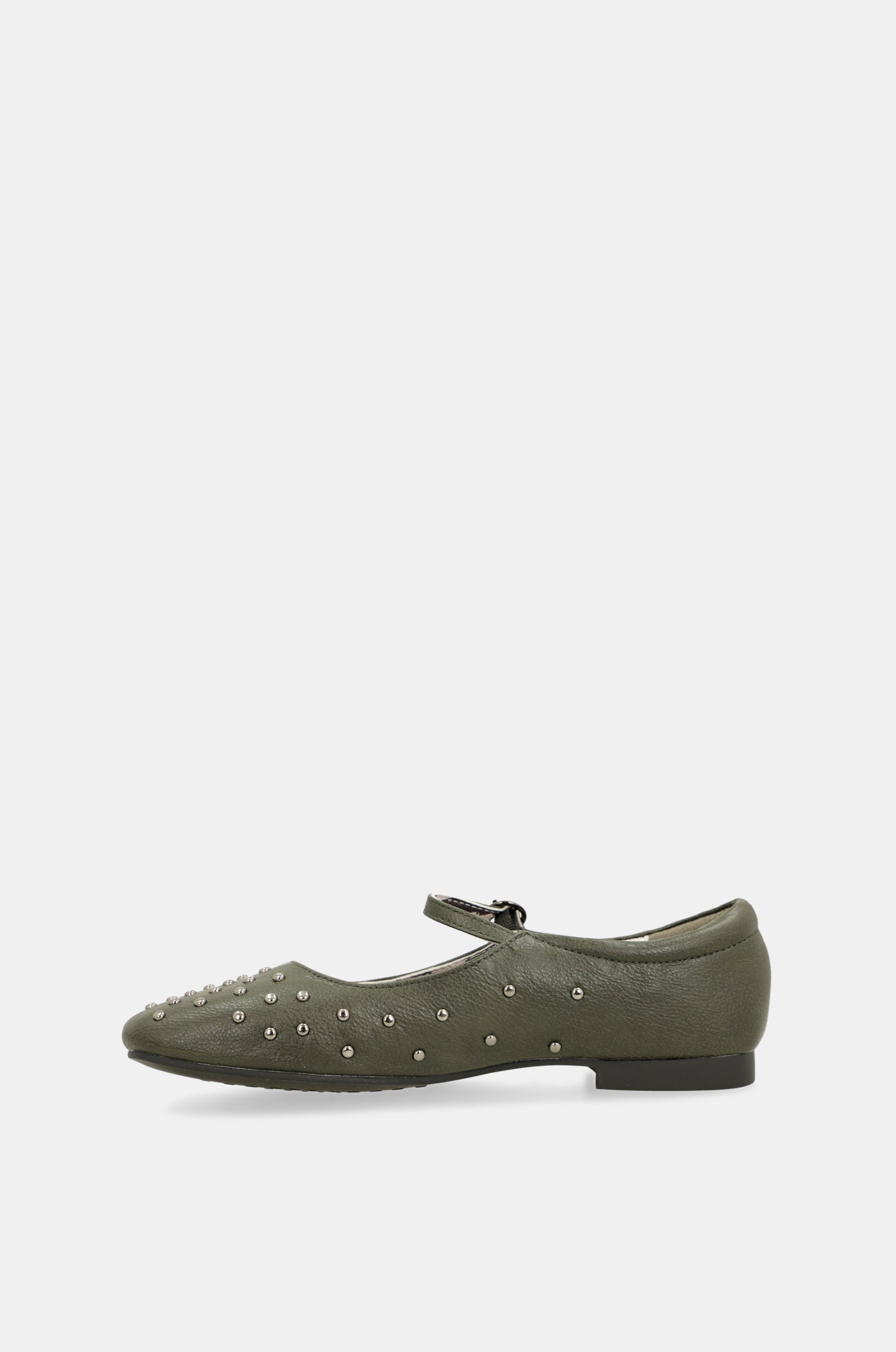 Ballerine ornamenti verde militare
