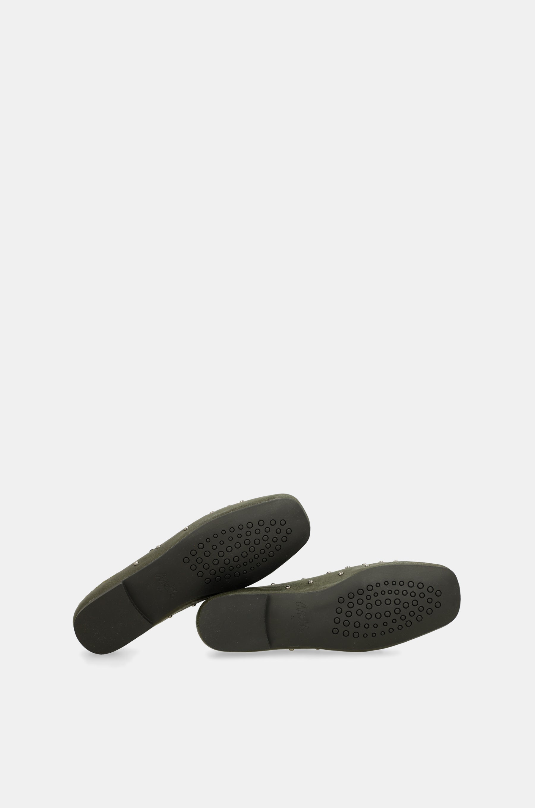 Ballerine ornamenti verde militare