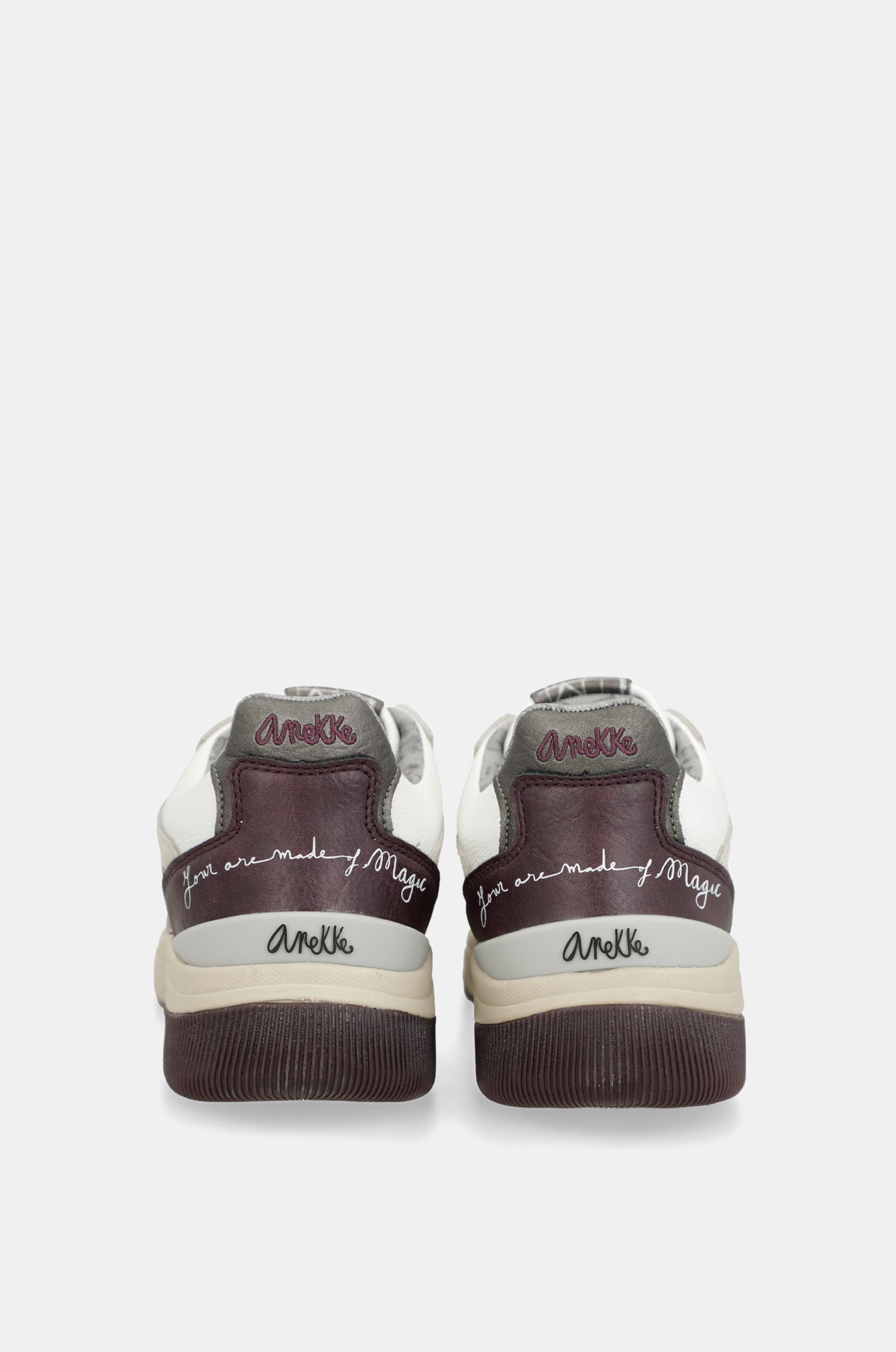 Scarpe sportive bianco e bordeaux
