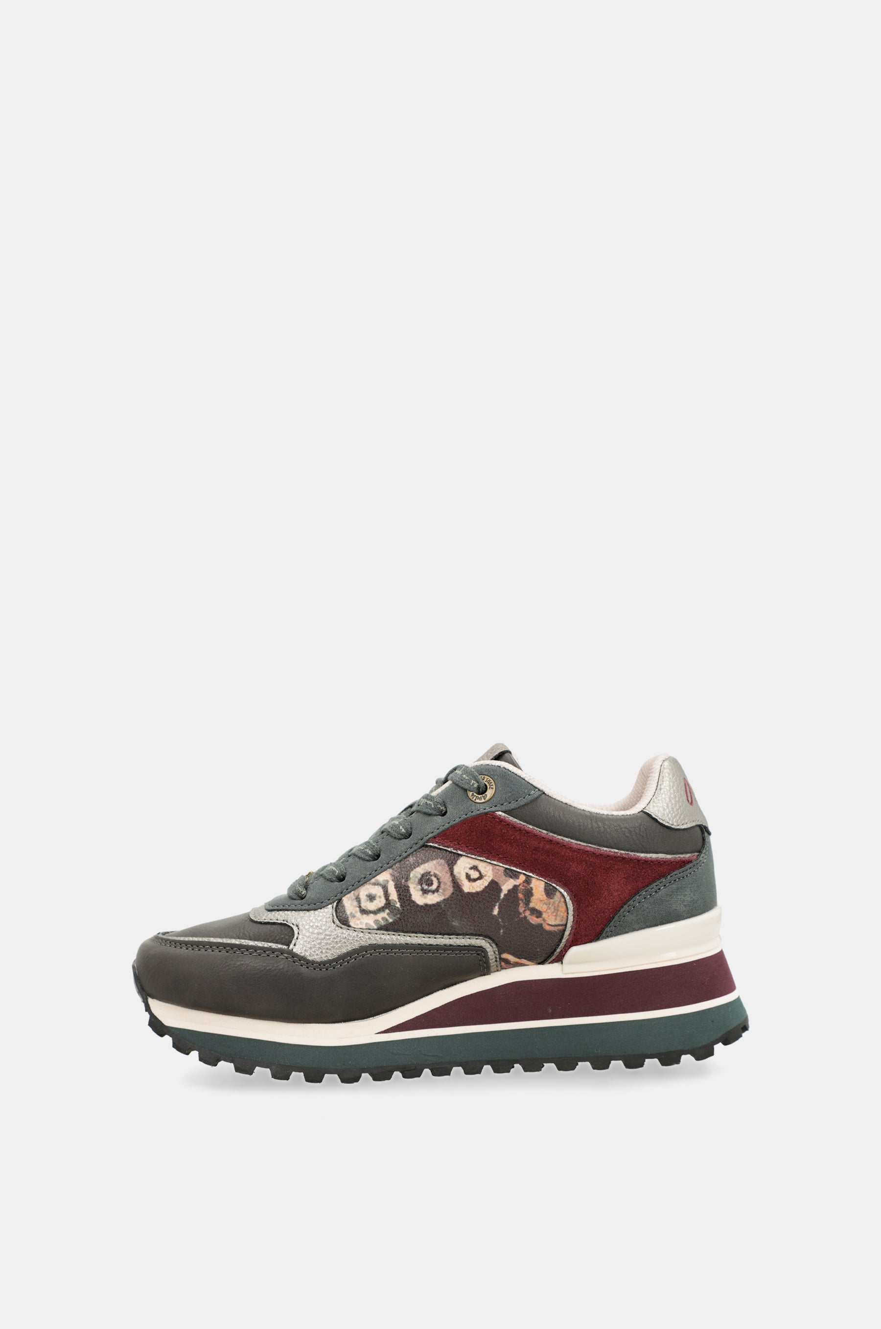 Scarpe sportive piattaforma grigio scuro