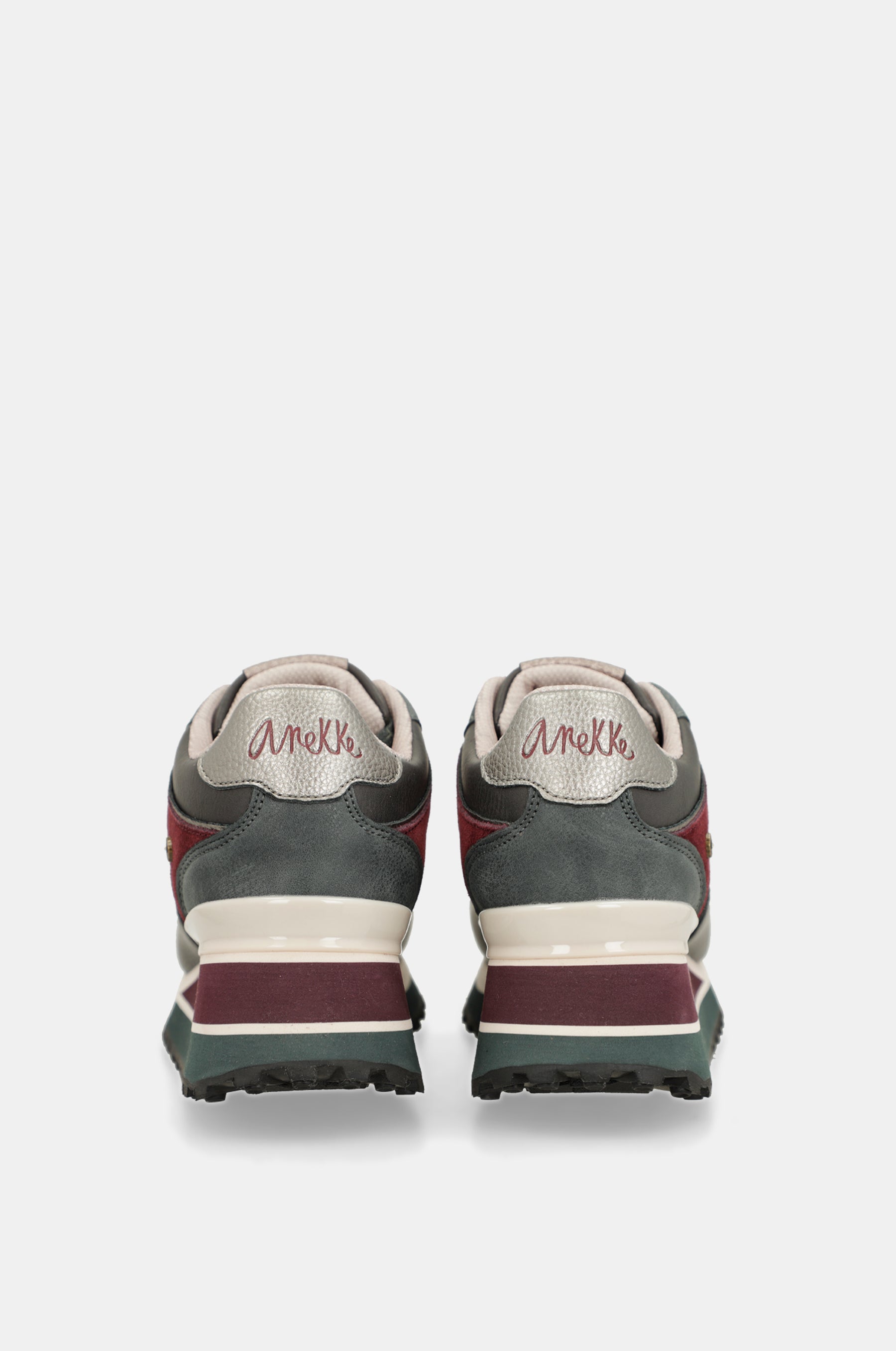 Scarpe sportive piattaforma grigio scuro