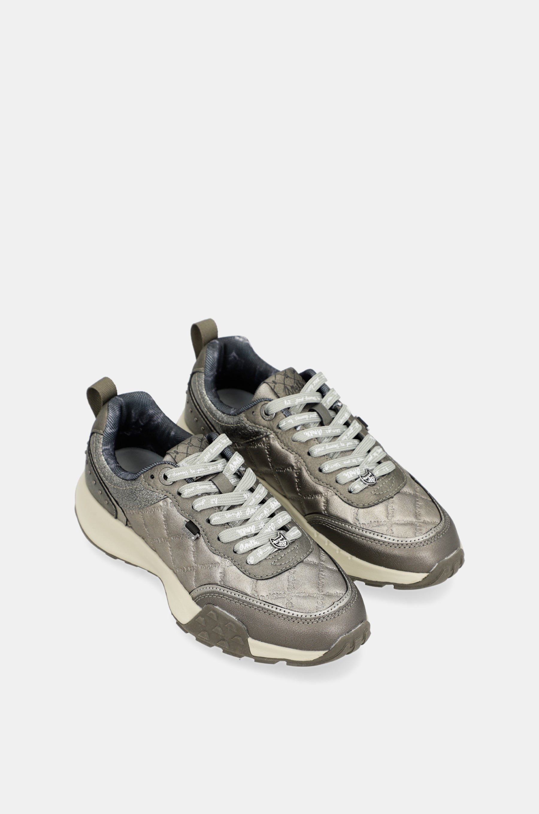 Scarpe sportive grigio metallico