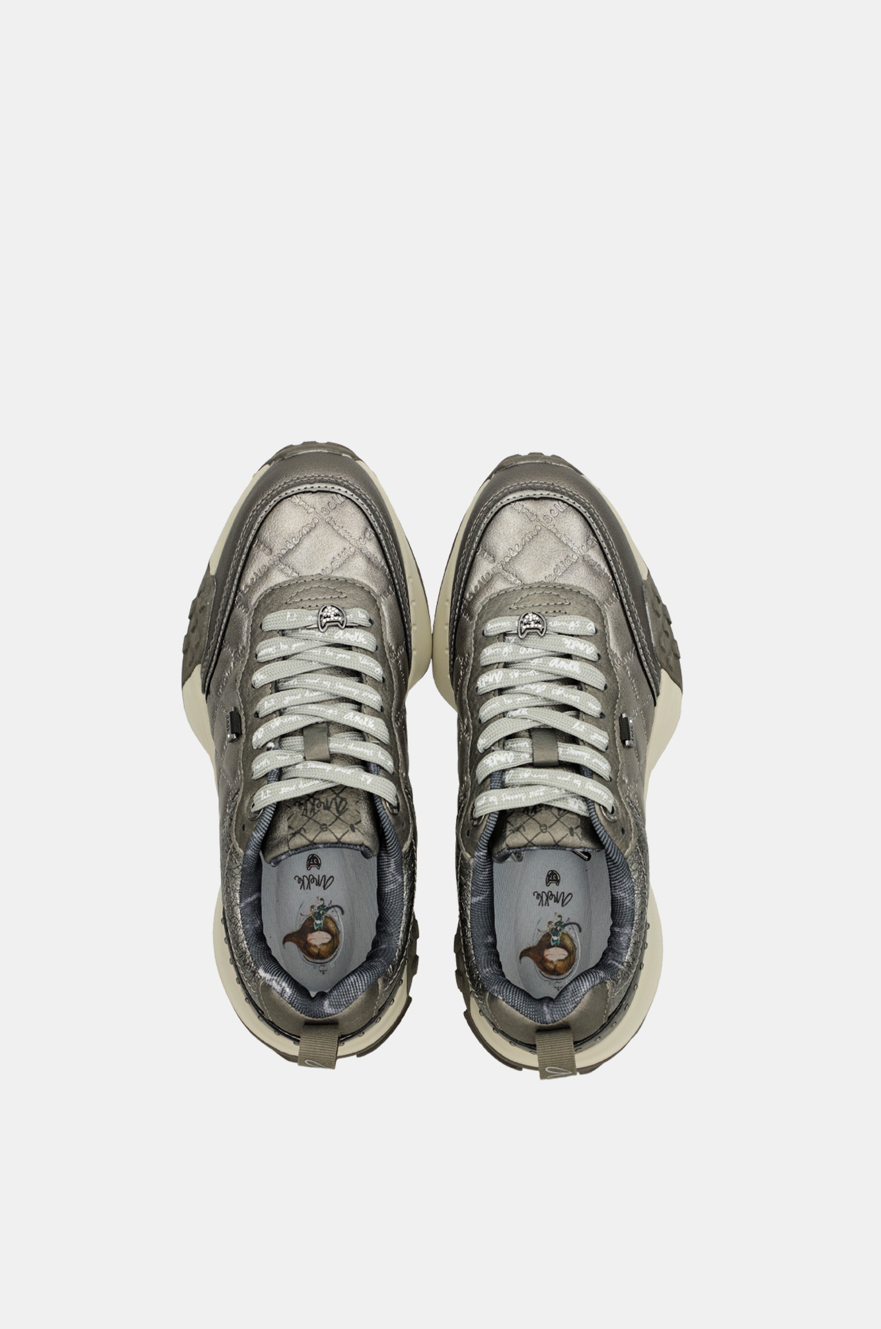 Scarpe sportive grigio metallico