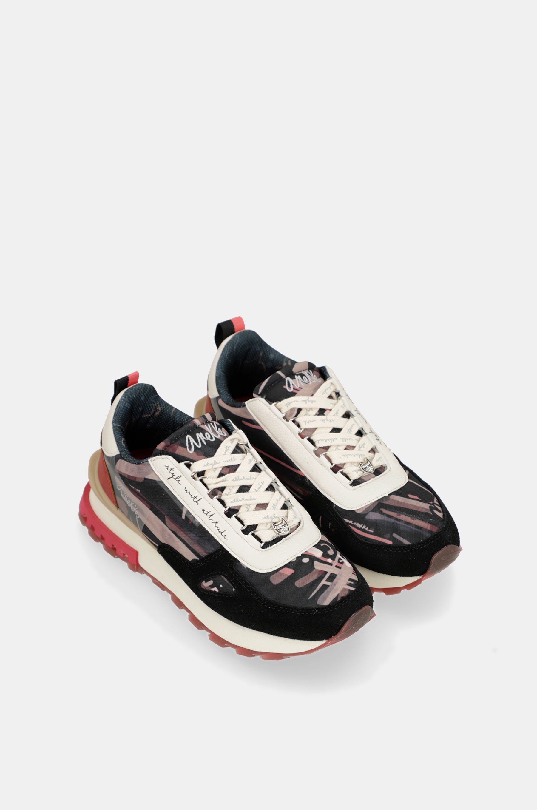 Scarpe sportive nero fantasia